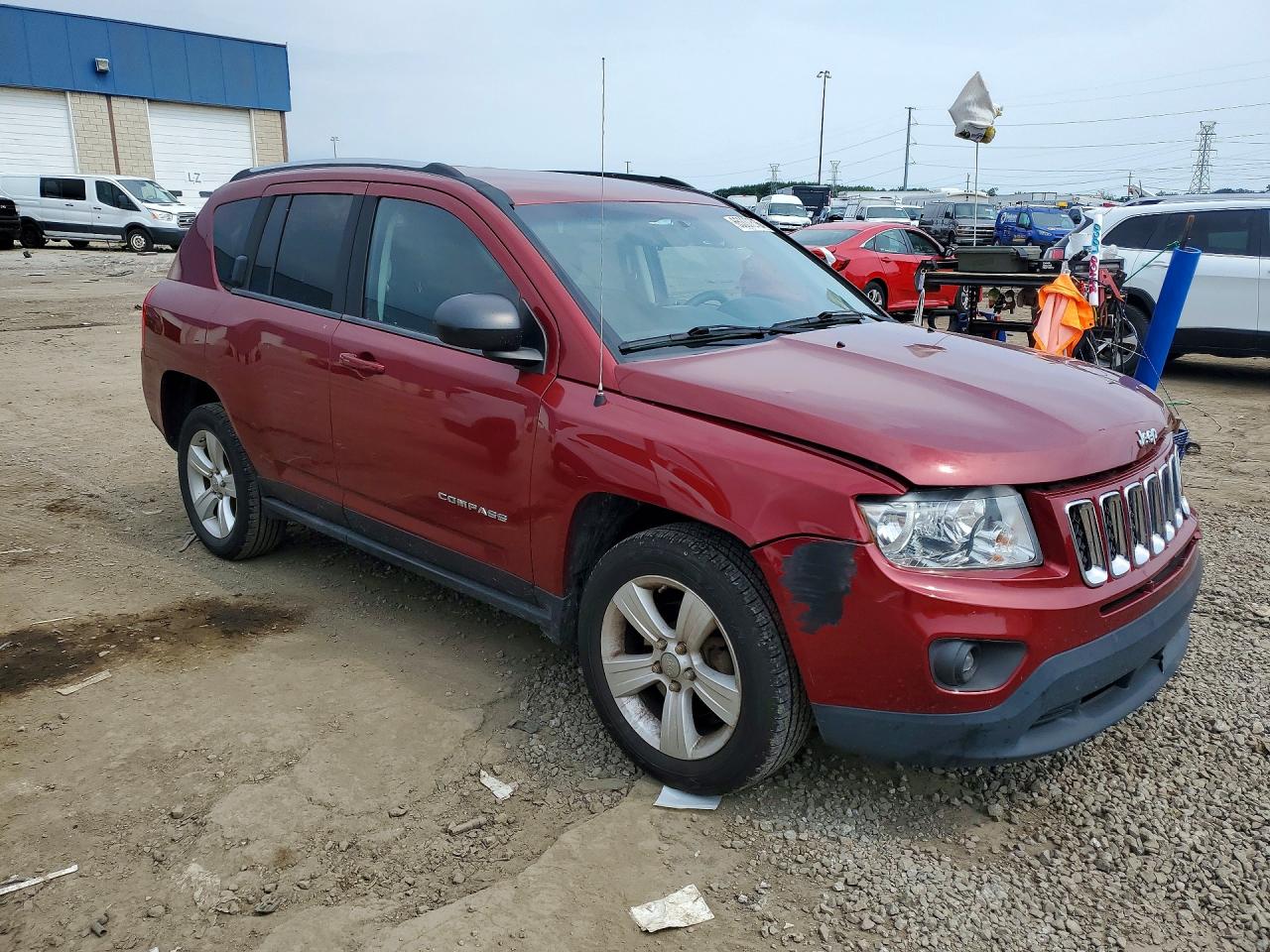2011 Jeep Compass Sport Красный vin: 1J4NT1FA3BD139435