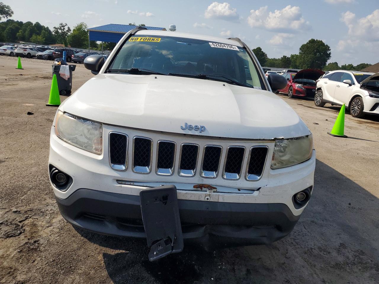 2011 Jeep Compass Sport White vin: 1J4NT1FA7BD290620