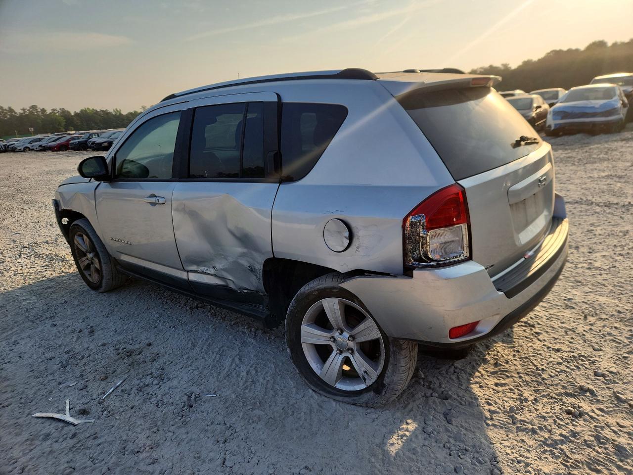 2011 Jeep Compass Sport Silver vin: 1J4NT1FB1BD215386