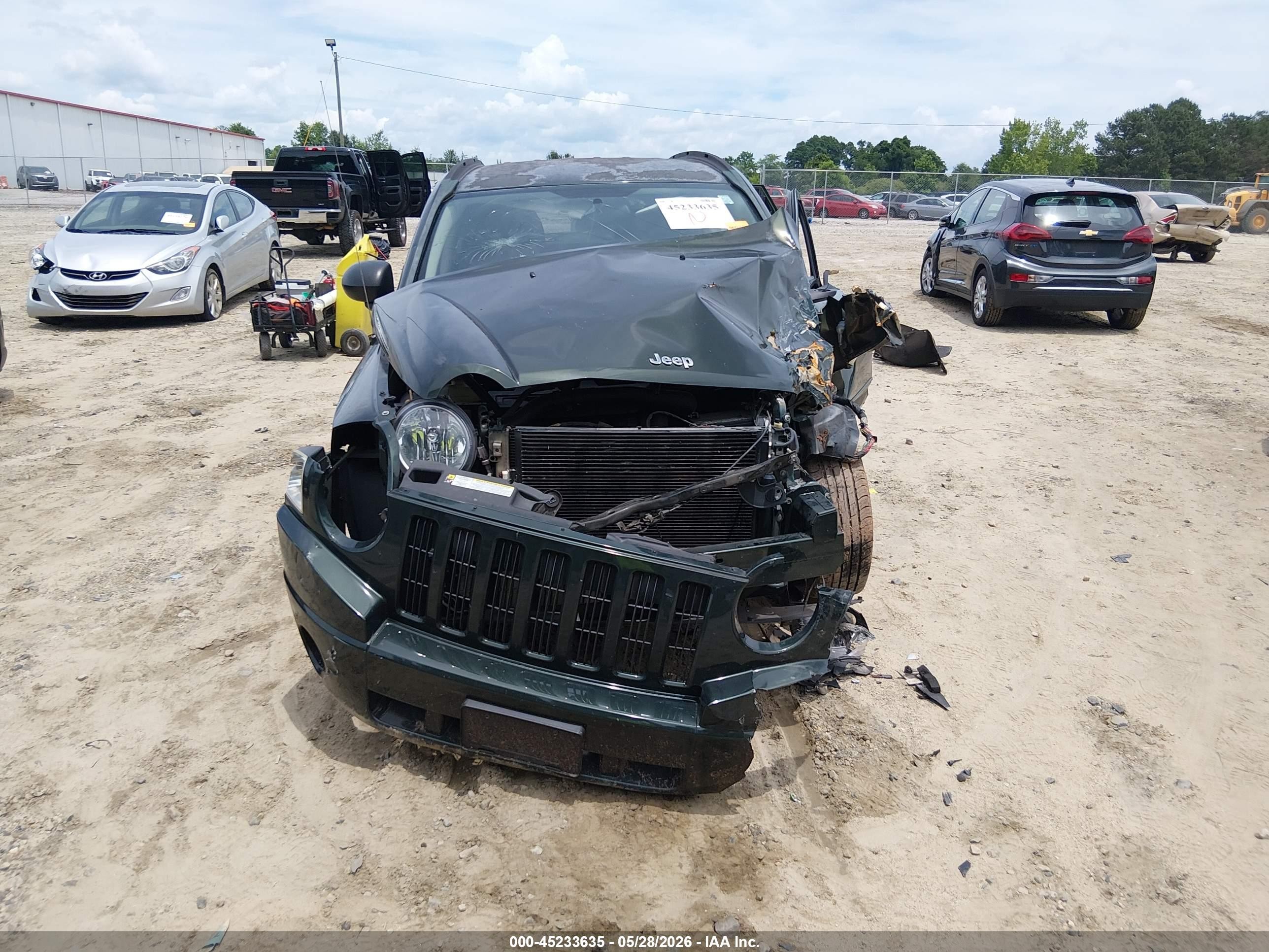 2010 Jeep Compass Sport Green vin: 1J4NT1FBXAD676858