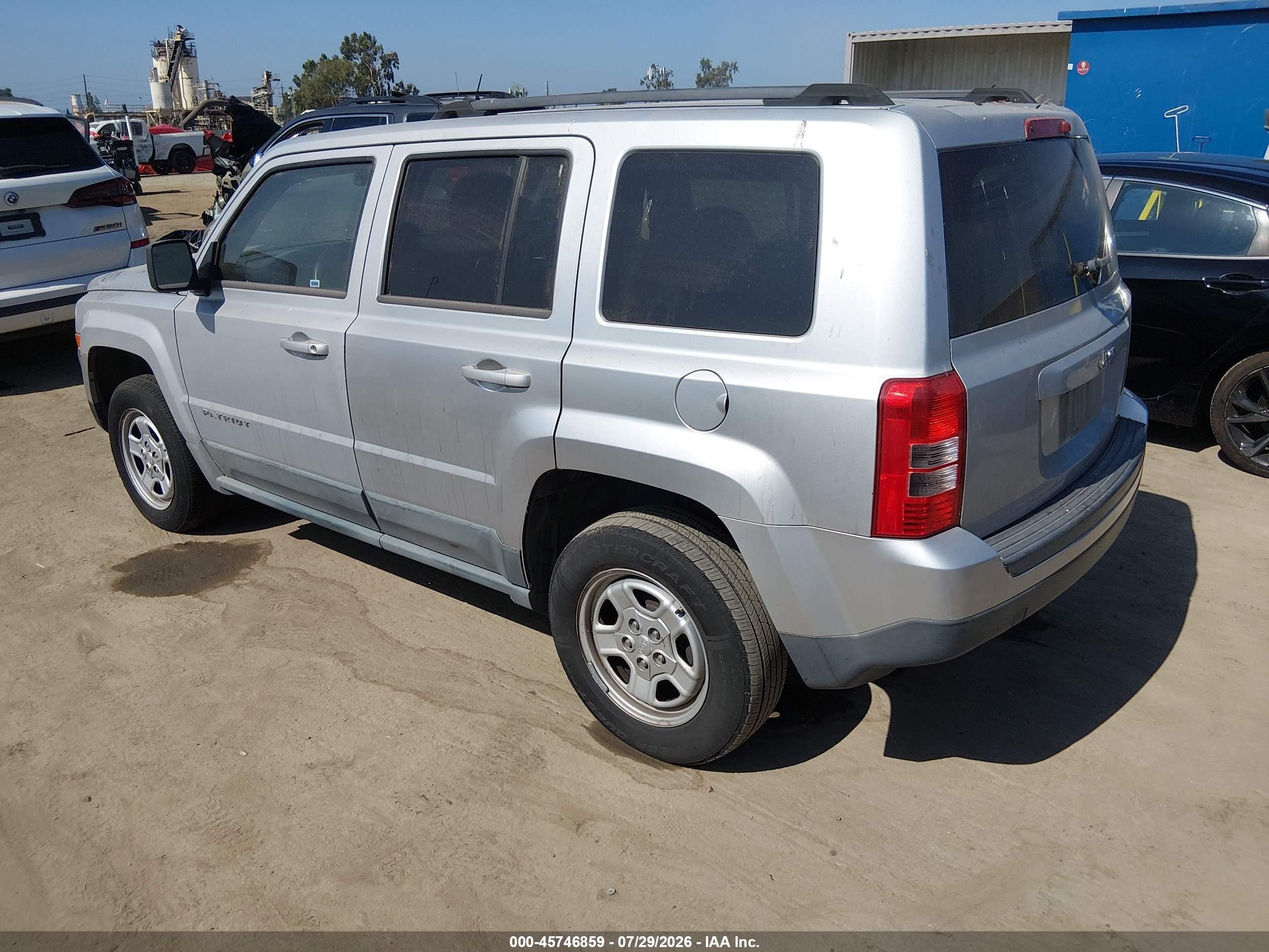 2011 Jeep Patriot Sport Silver vin: 1J4NT1GA0BD235747
