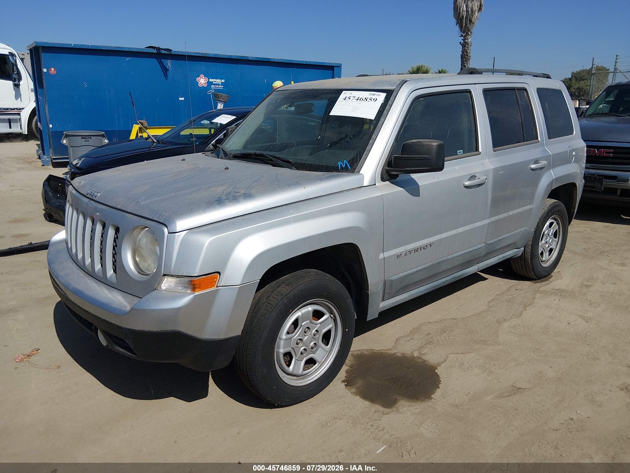 2011 Jeep Patriot Sport Silver vin: 1J4NT1GA0BD235747