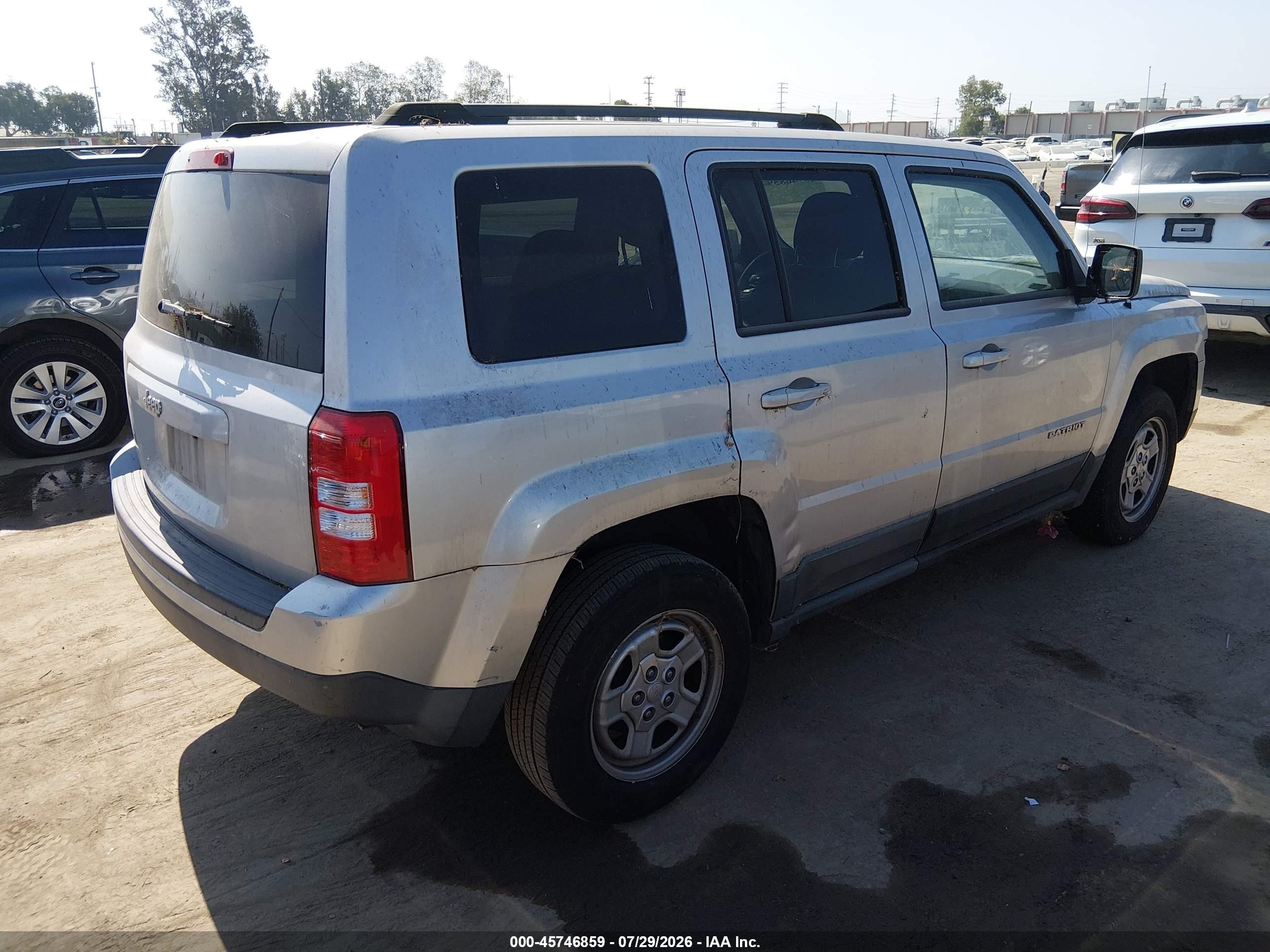2011 Jeep Patriot Sport Silver vin: 1J4NT1GA0BD235747