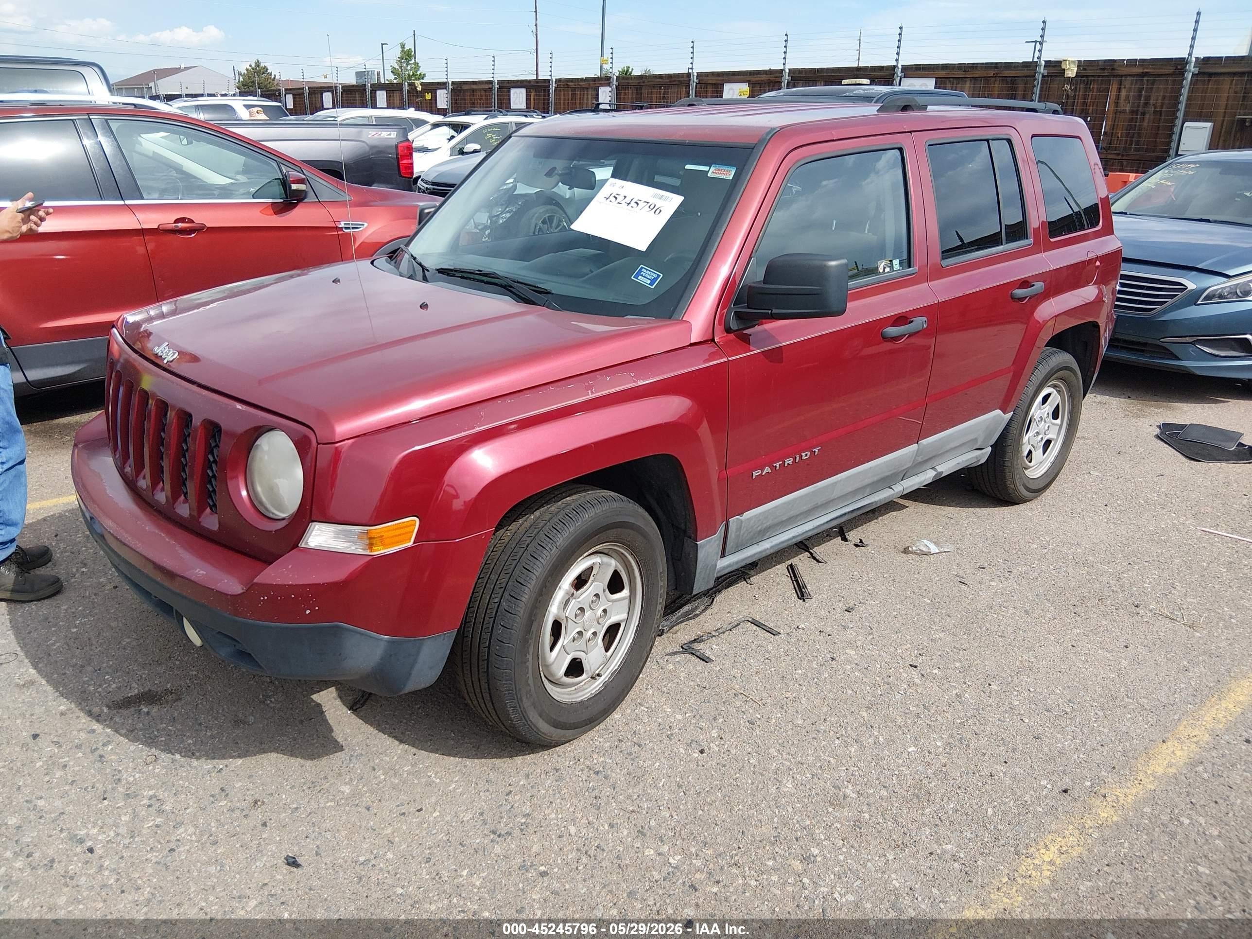 2011 Jeep Patriot Sport Red vin: 1J4NT1GA1BD112703