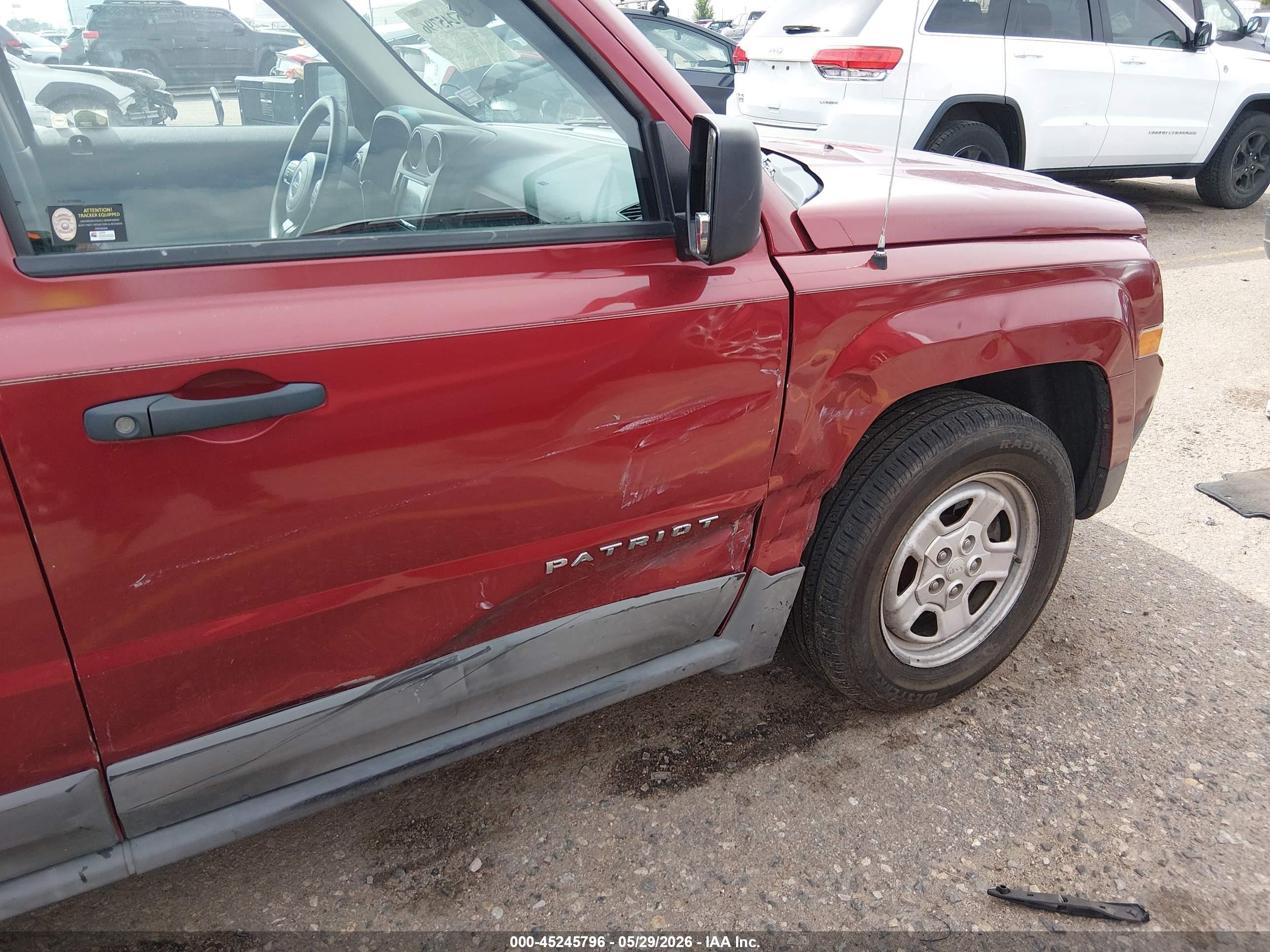 2011 Jeep Patriot Sport Red vin: 1J4NT1GA1BD112703