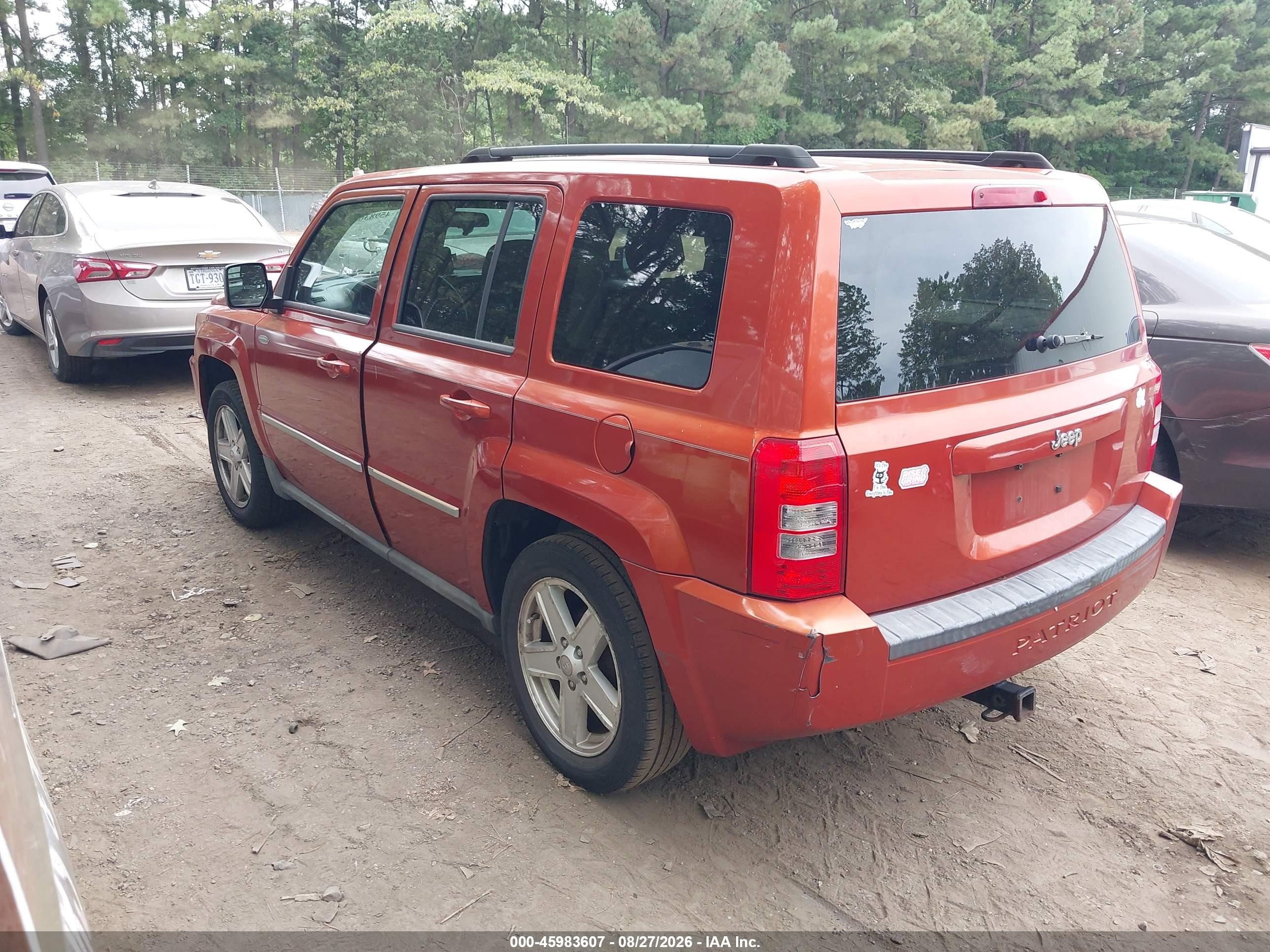 2010 Jeep Patriot Sport Orange vin: 1J4NT1GA2AD621858