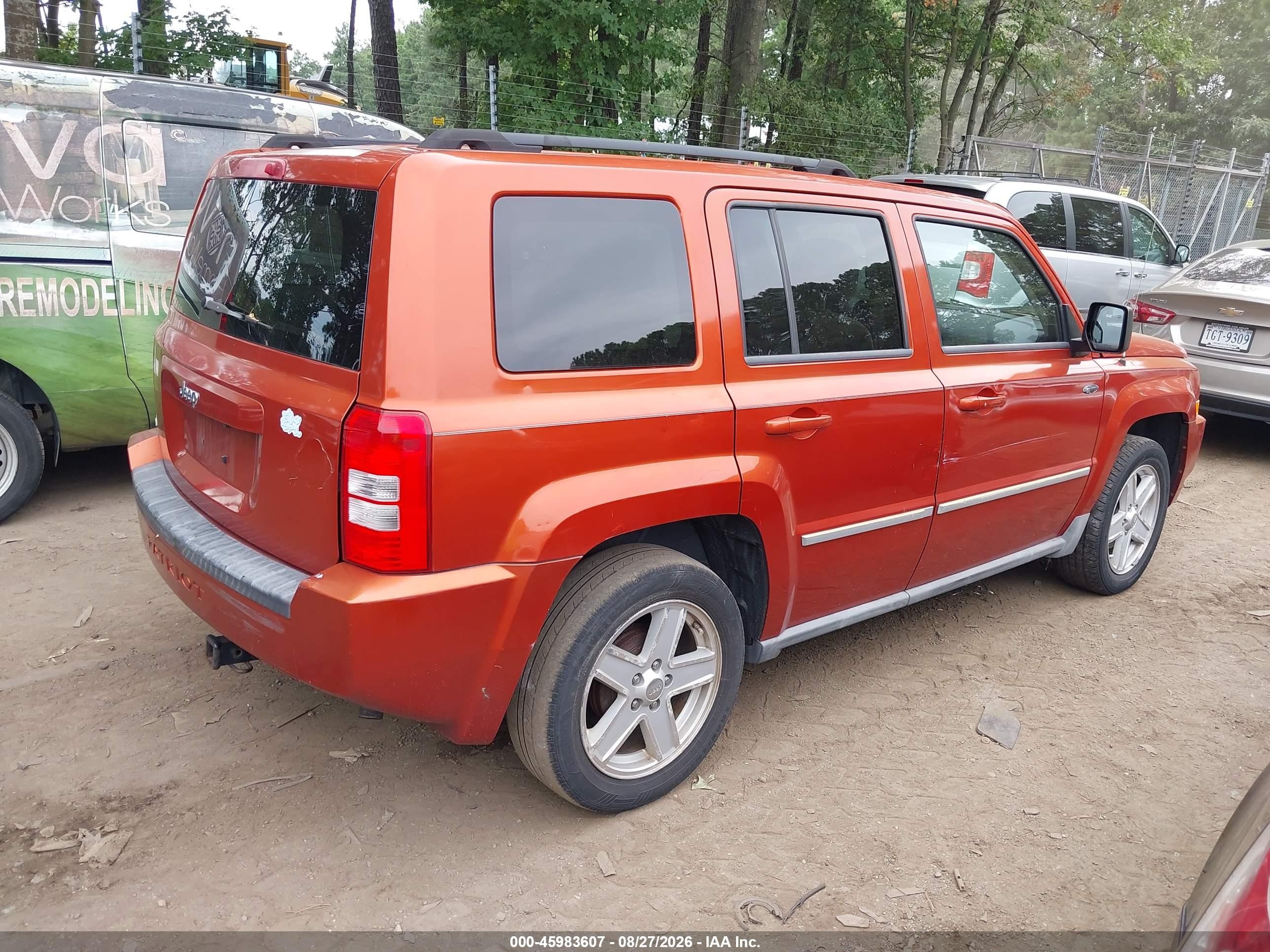 2010 Jeep Patriot Sport Orange vin: 1J4NT1GA2AD621858