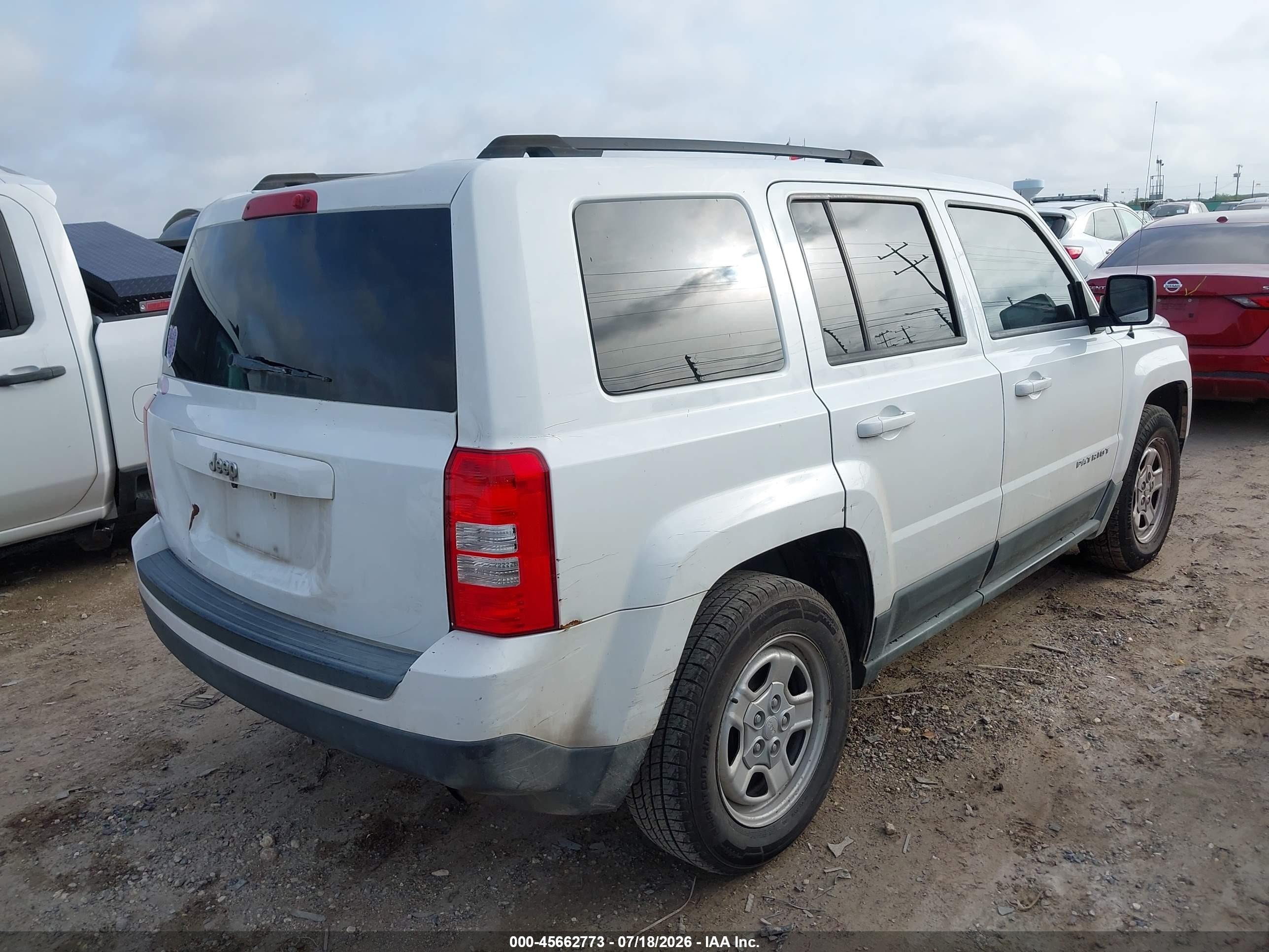 2011 Jeep Patriot Sport White vin: 1J4NT1GA2BD178290
