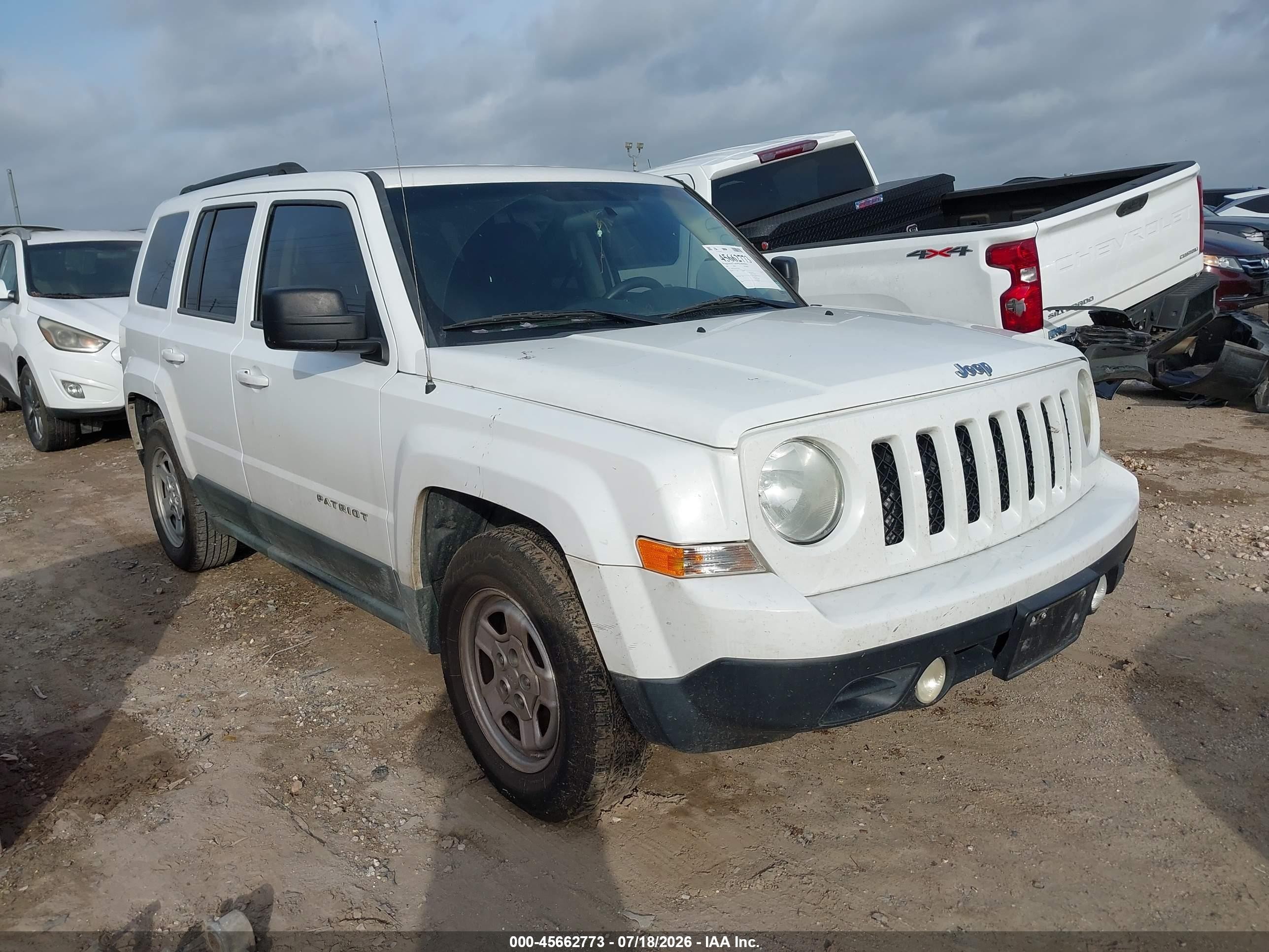 2011 Jeep Patriot Sport White vin: 1J4NT1GA2BD178290