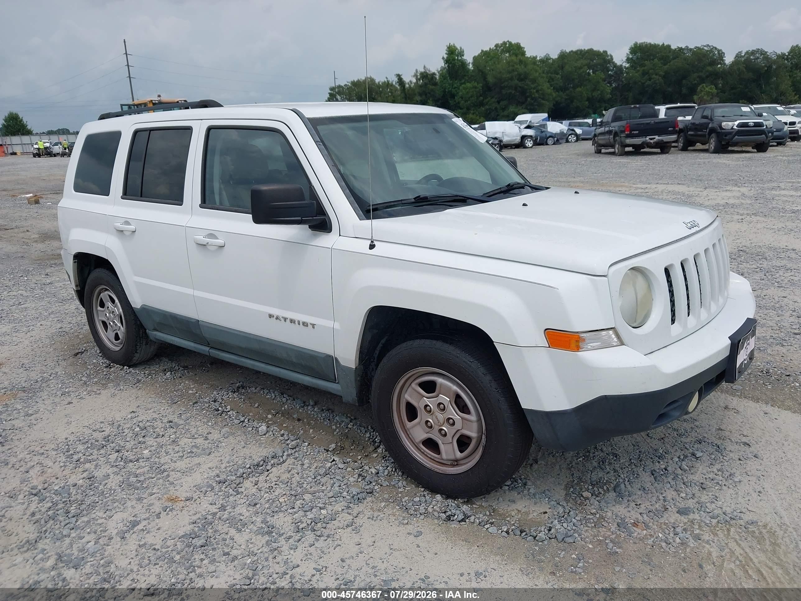 2011 Jeep Patriot Sport Белый vin: 1J4NT1GA2BD285372