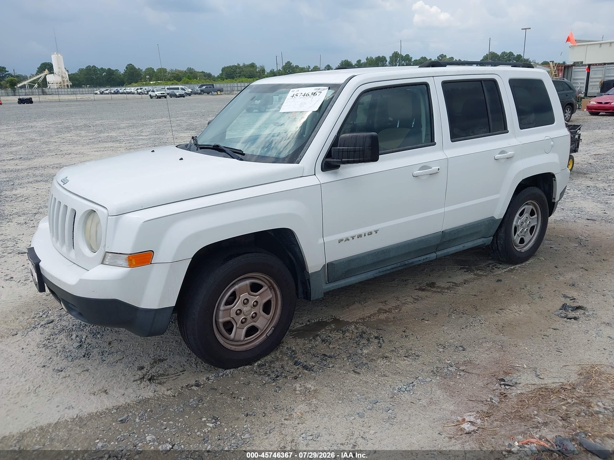 2011 Jeep Patriot Sport White vin: 1J4NT1GA2BD285372