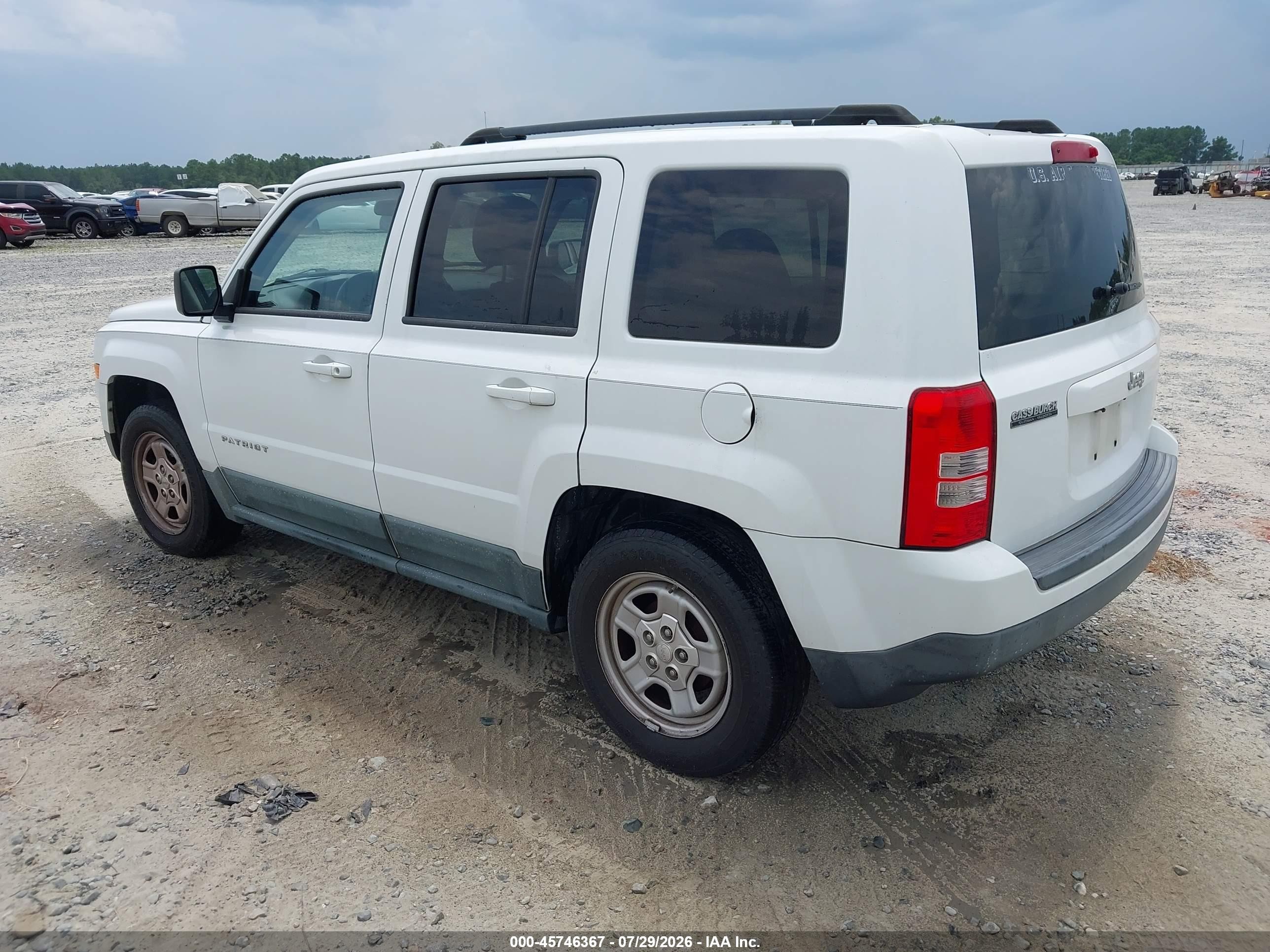 2011 Jeep Patriot Sport White vin: 1J4NT1GA2BD285372