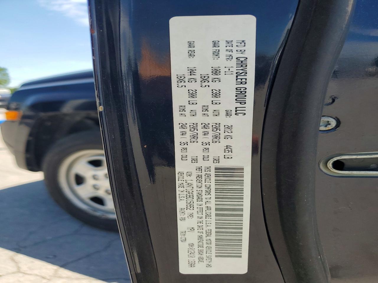 2011 Jeep Patriot Sport Black vin: 1J4NT1GA3BD150952