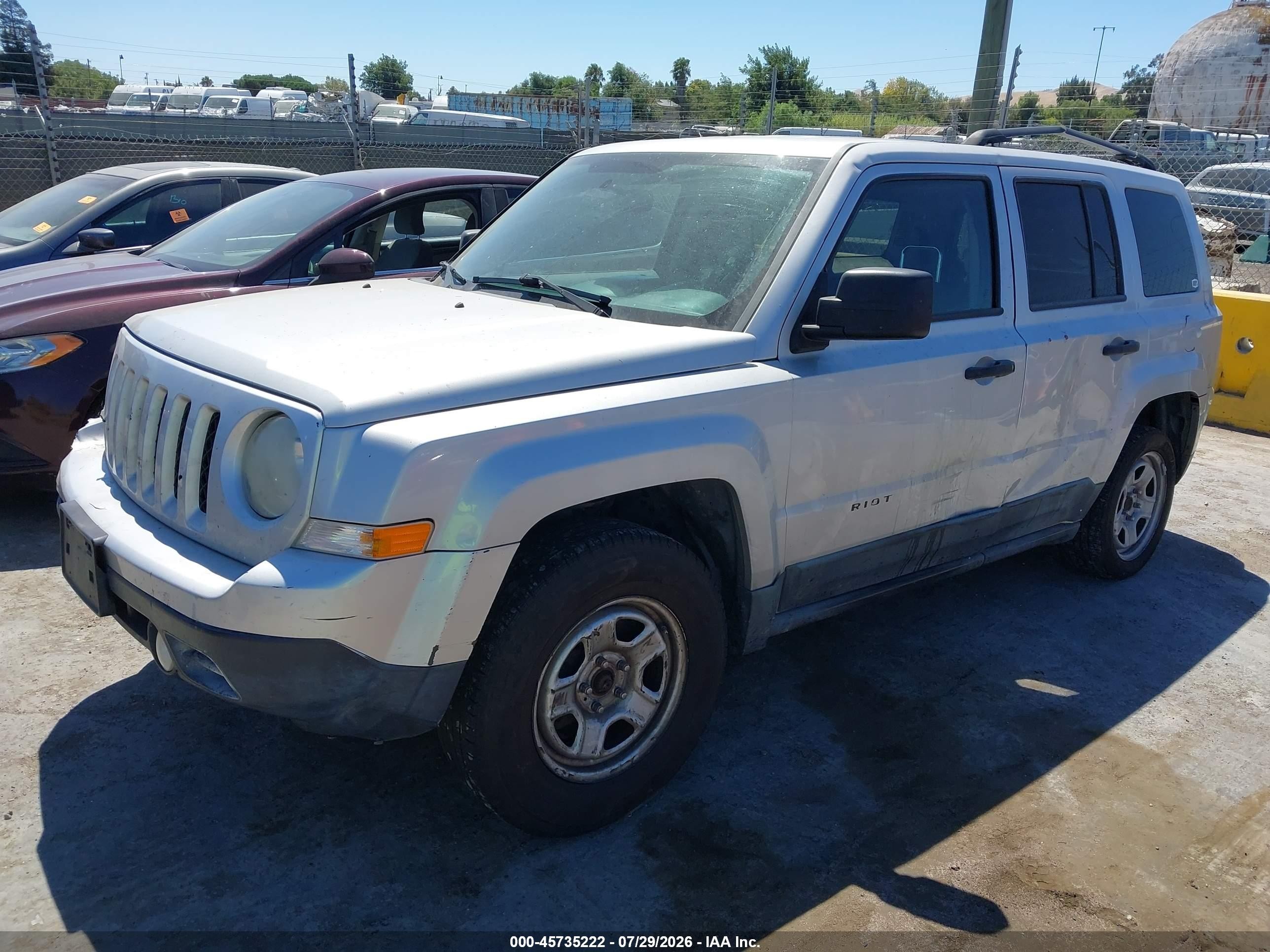 2011 Jeep Patriot Sport Silver vin: 1J4NT1GA4BD155951