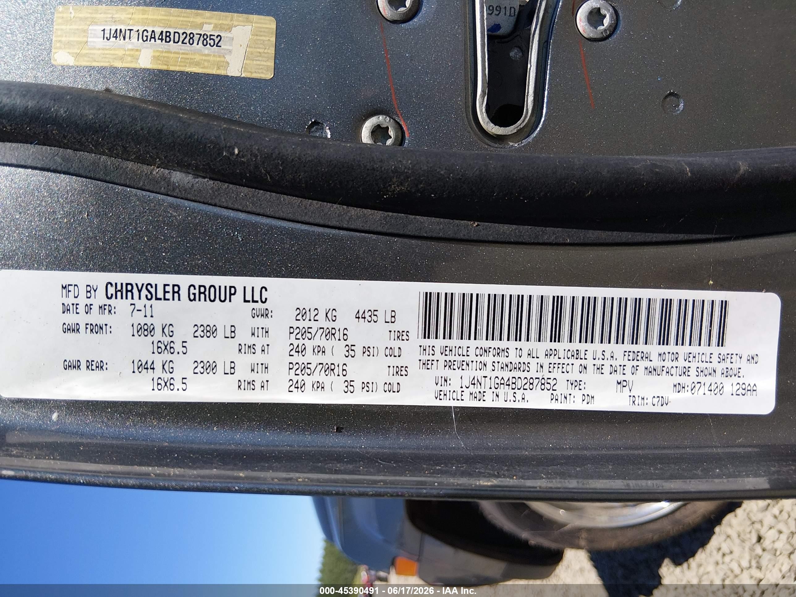 2011 Jeep Patriot Sport Gray vin: 1J4NT1GA4BD287852