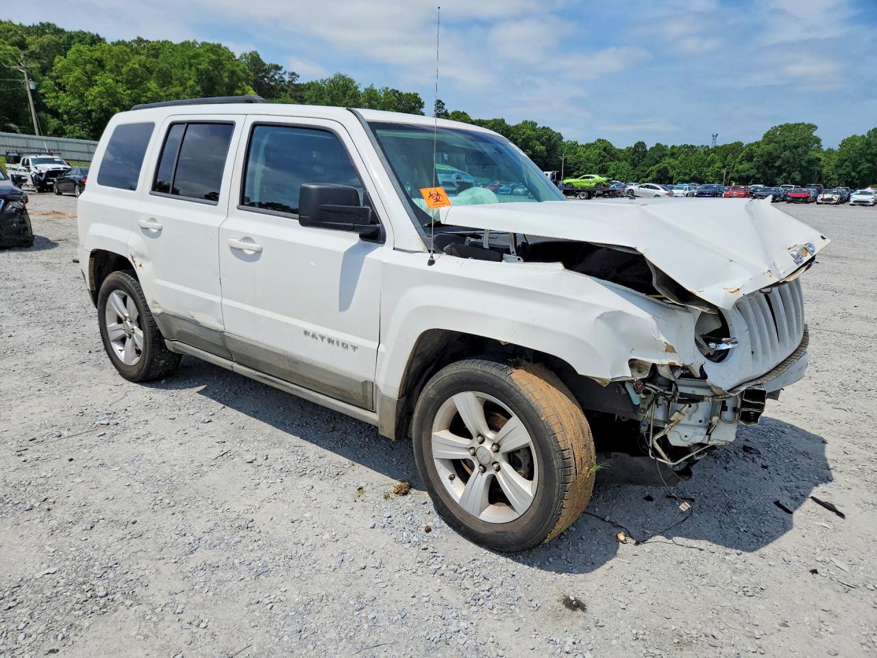 2011 Jeep Patriot Sport White vin: 1J4NT1GA5BD102790