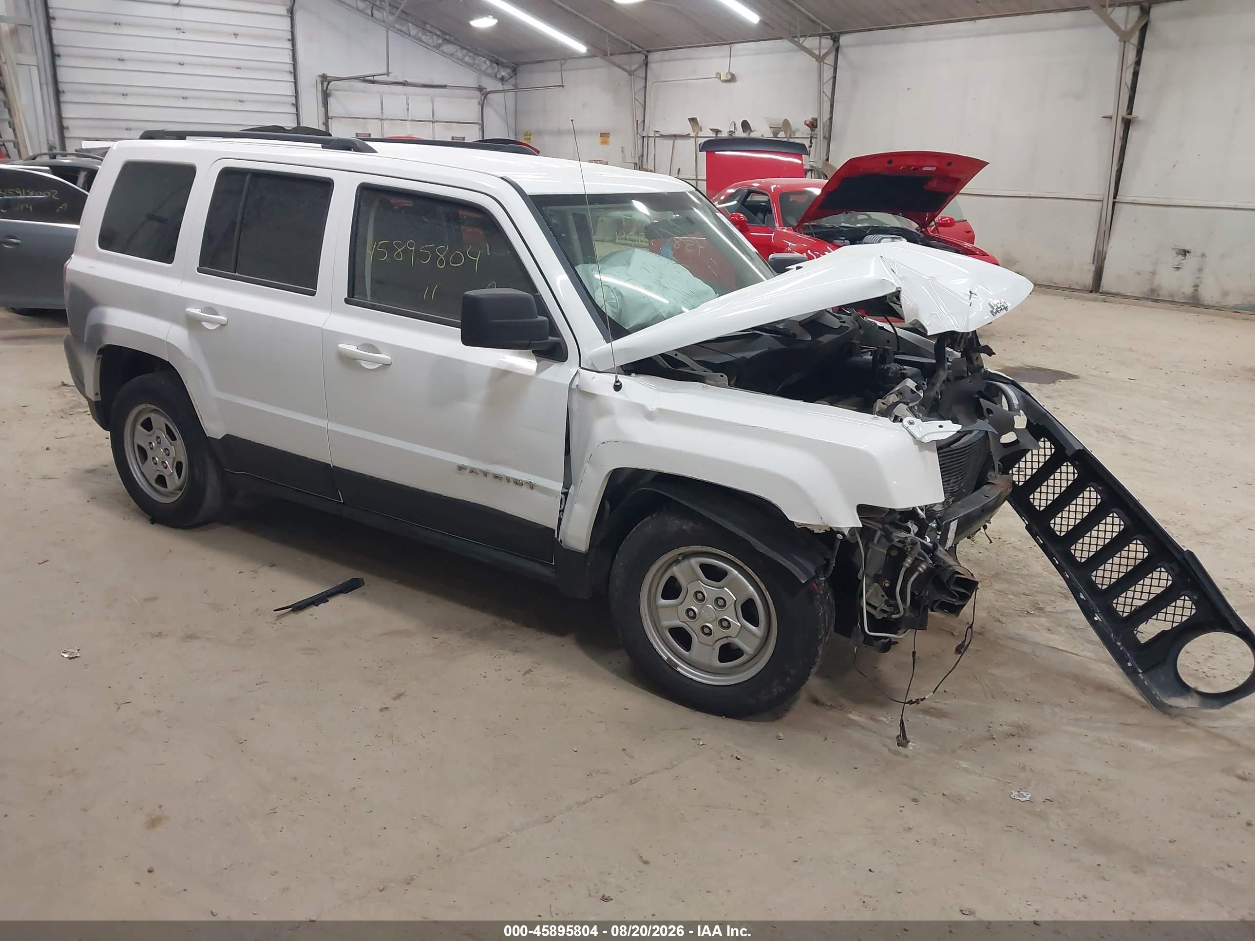 2011 Jeep Patriot Sport White vin: 1J4NT1GA5BD180924