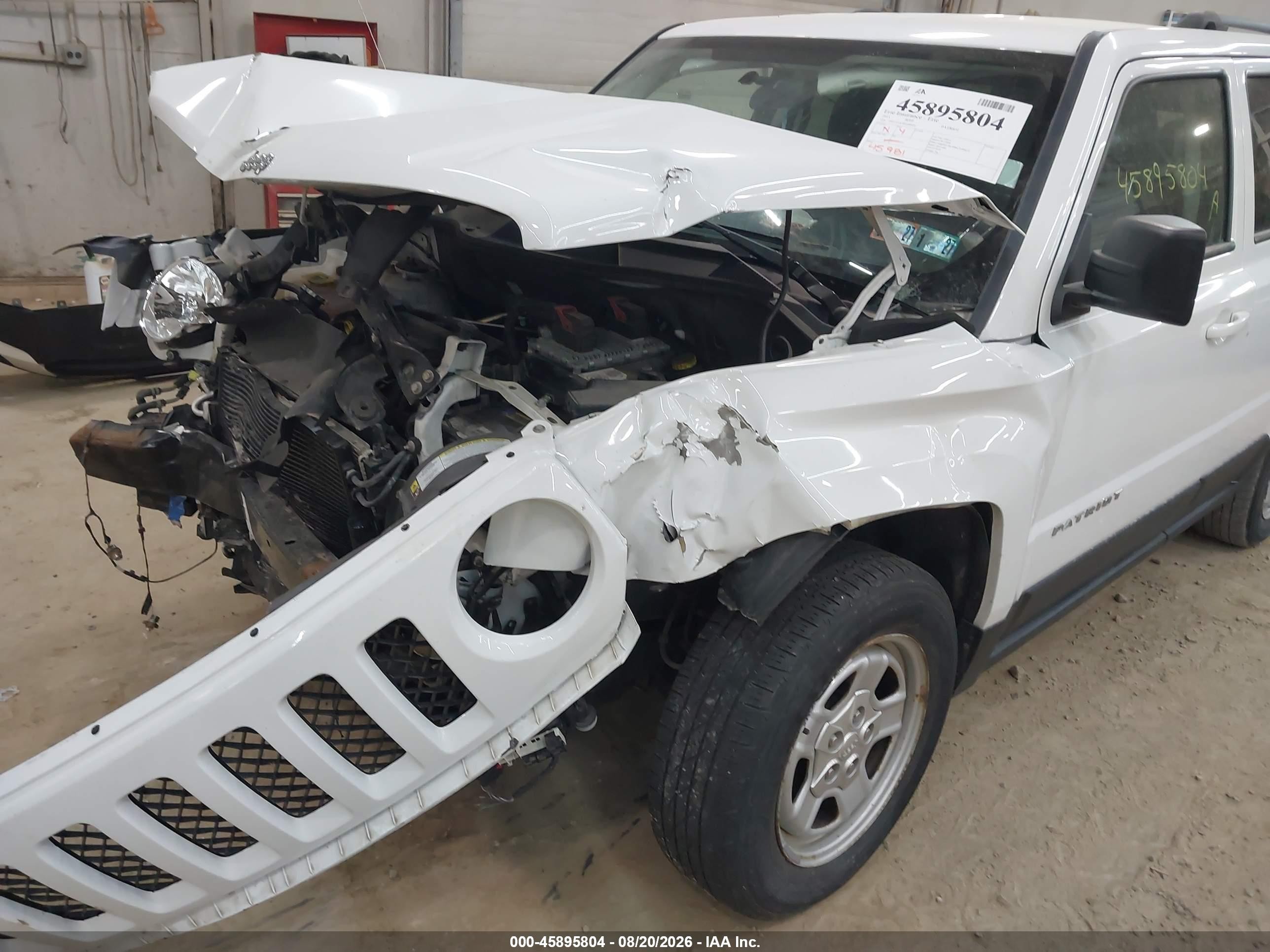 2011 Jeep Patriot Sport Белый vin: 1J4NT1GA5BD180924