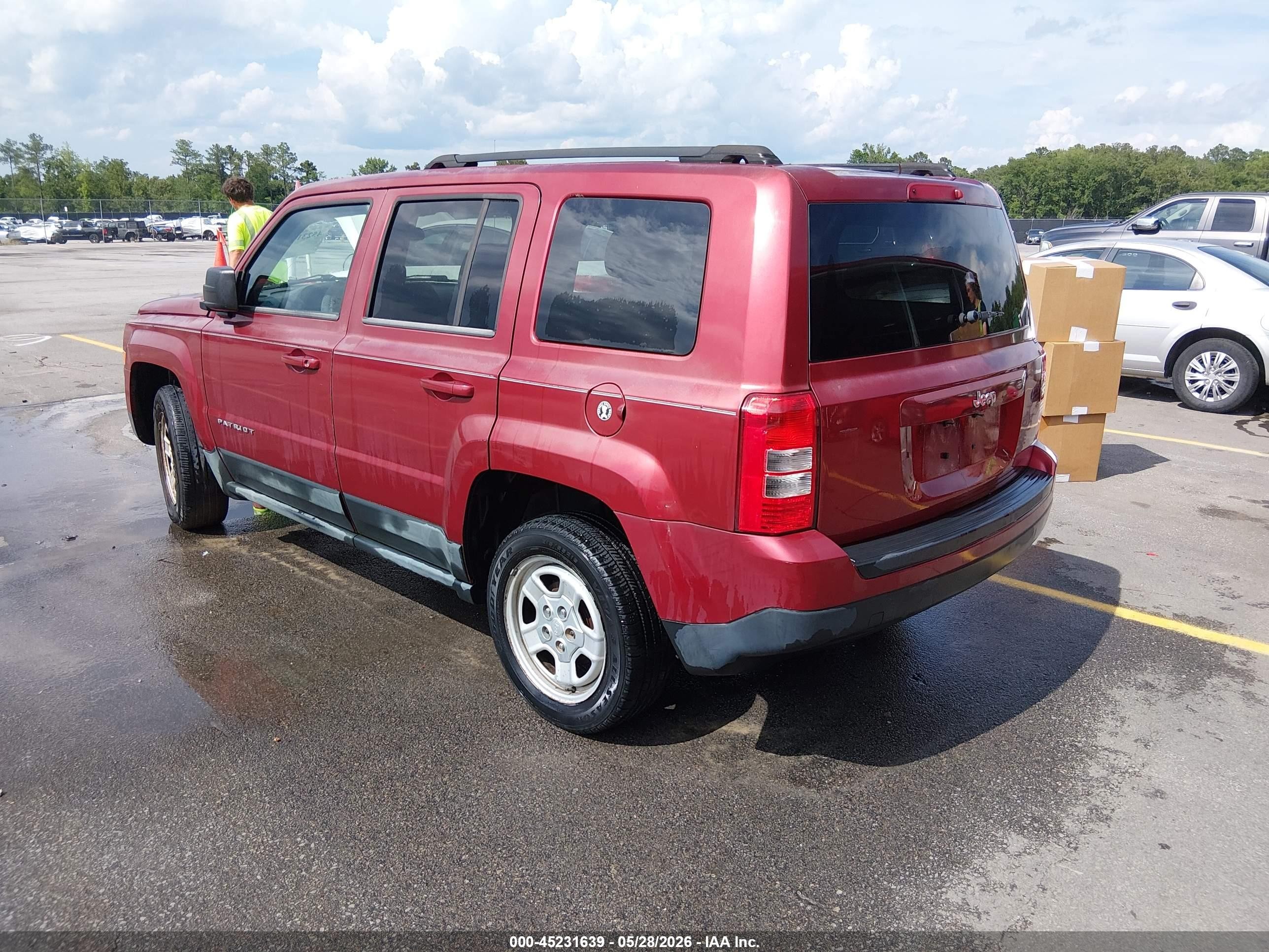 2011 Jeep Patriot Sport Red vin: 1J4NT1GA5BD203456