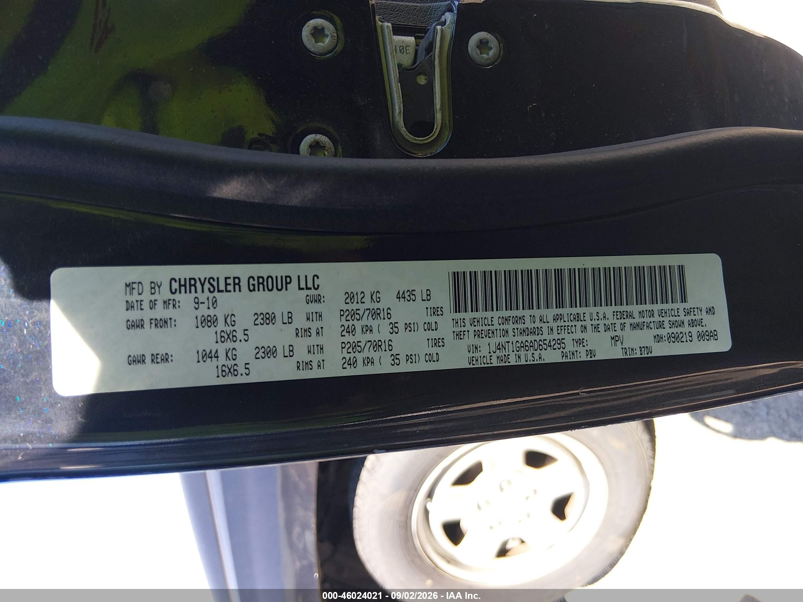 2010 Jeep Patriot Sport Navy vin: 1J4NT1GA6AD654295