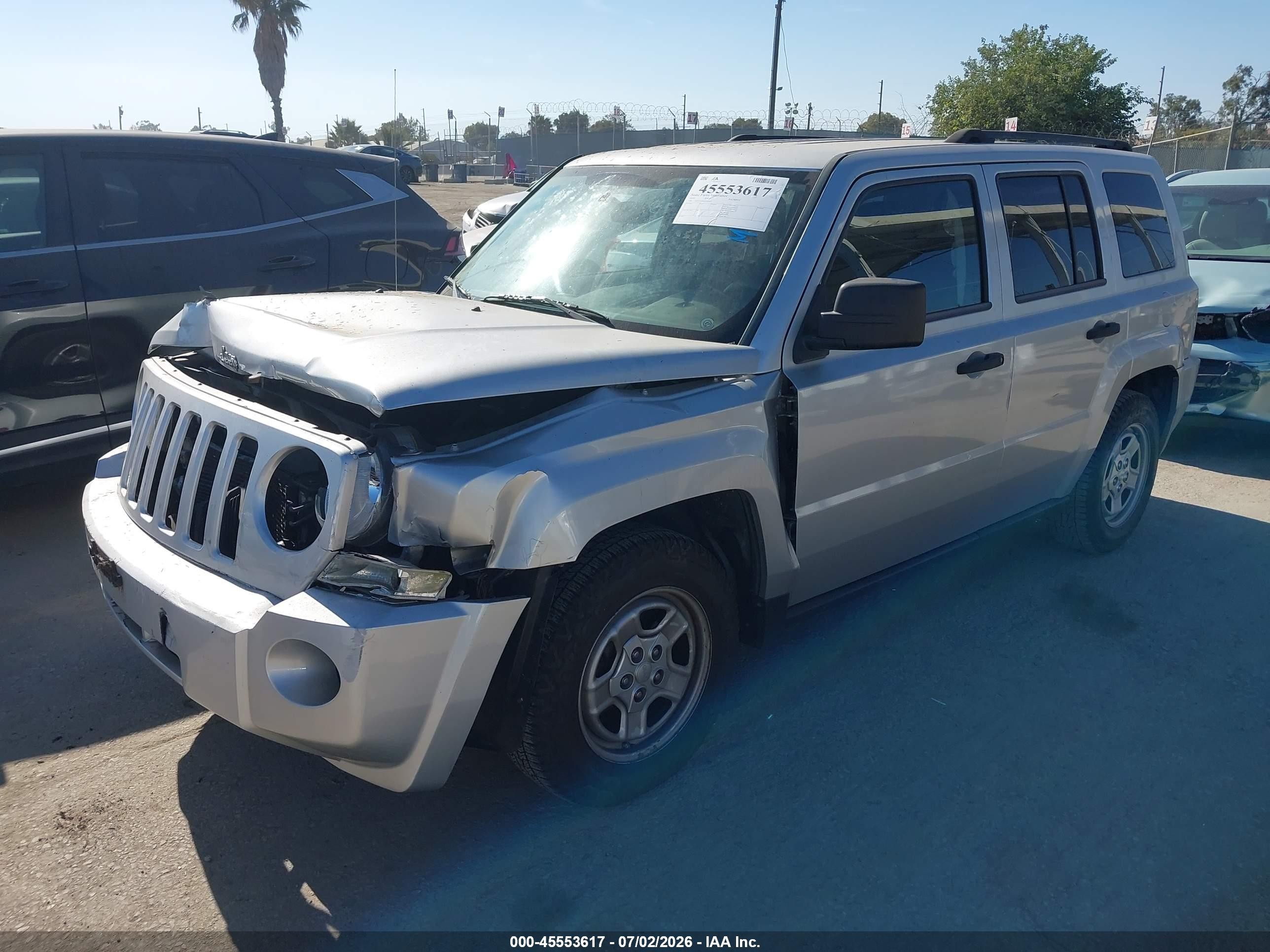 2010 Jeep Patriot Sport Silver vin: 1J4NT2GA8AD569867