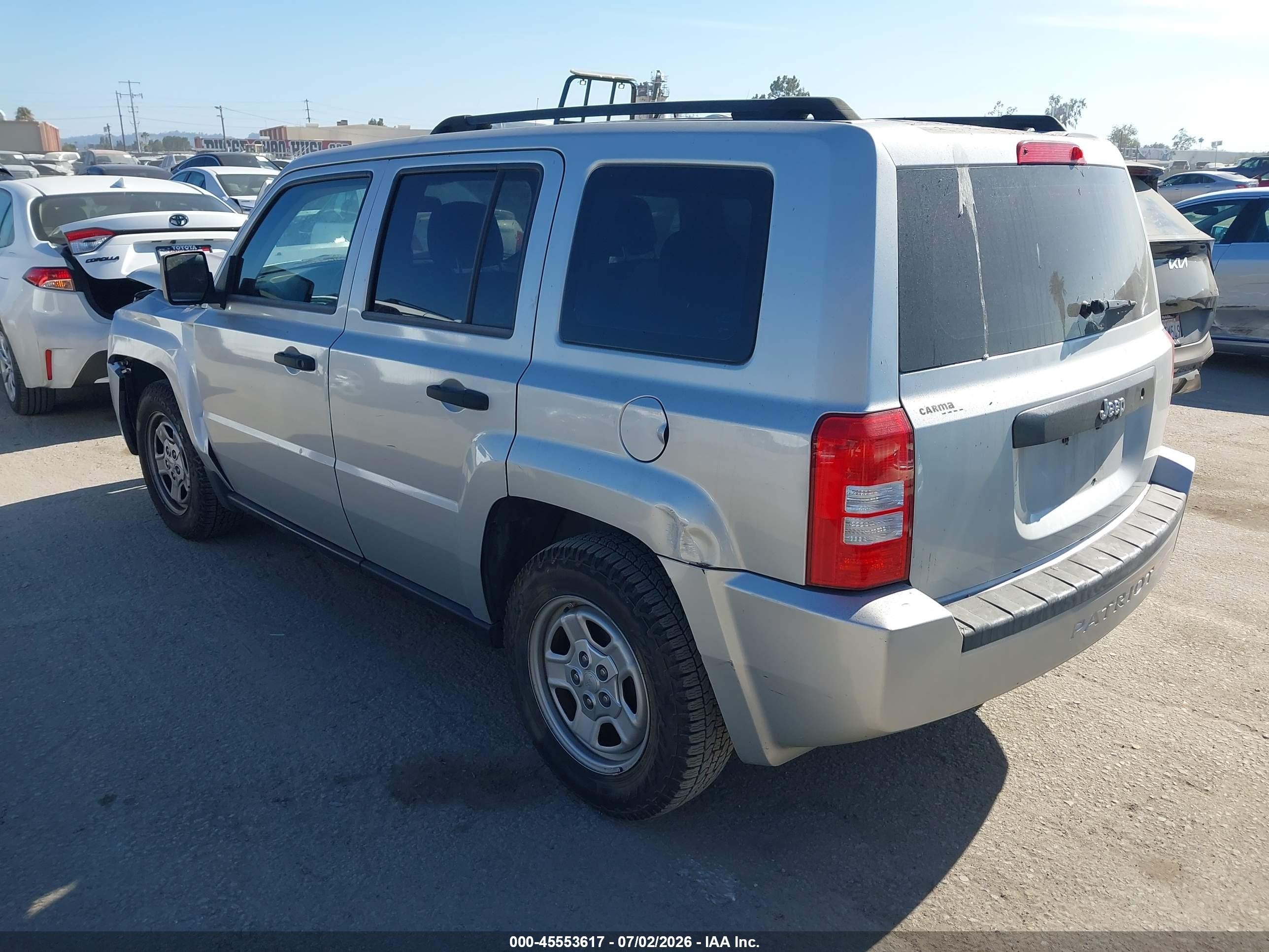 2010 Jeep Patriot Sport Silver vin: 1J4NT2GA8AD569867