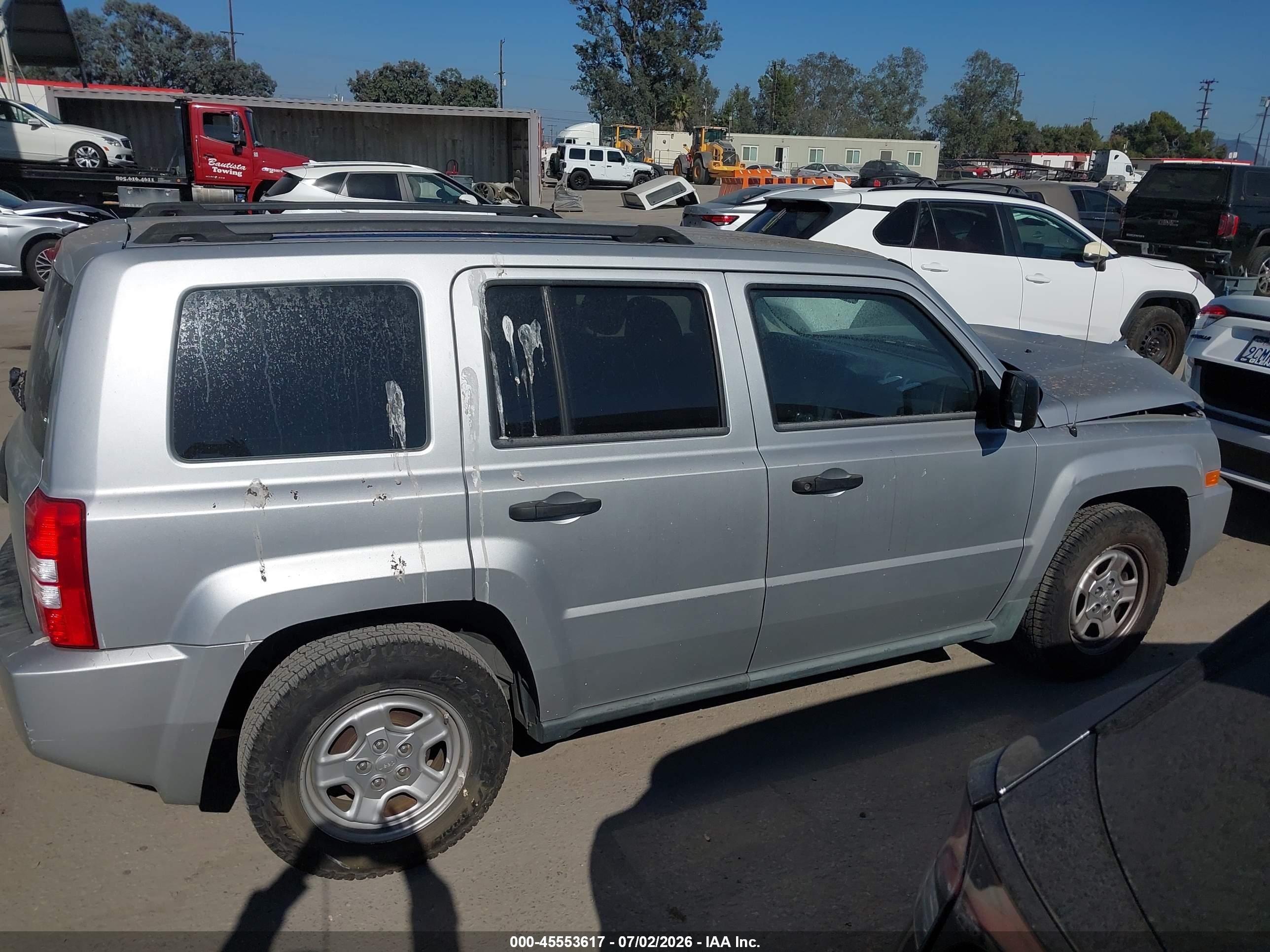 2010 Jeep Patriot Sport Silver vin: 1J4NT2GA8AD569867