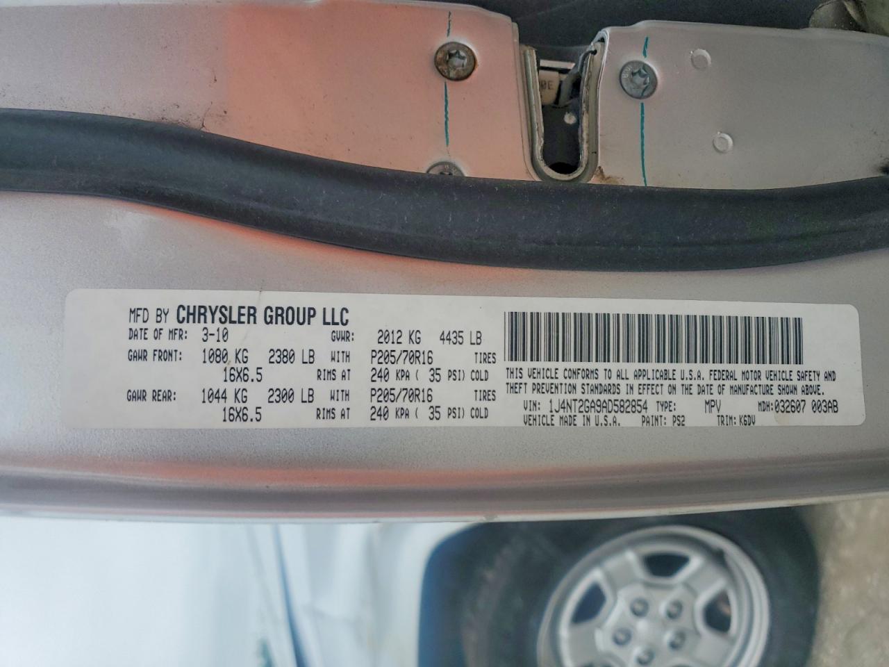 2010 Jeep Patriot Sport Silver vin: 1J4NT2GA9AD582854