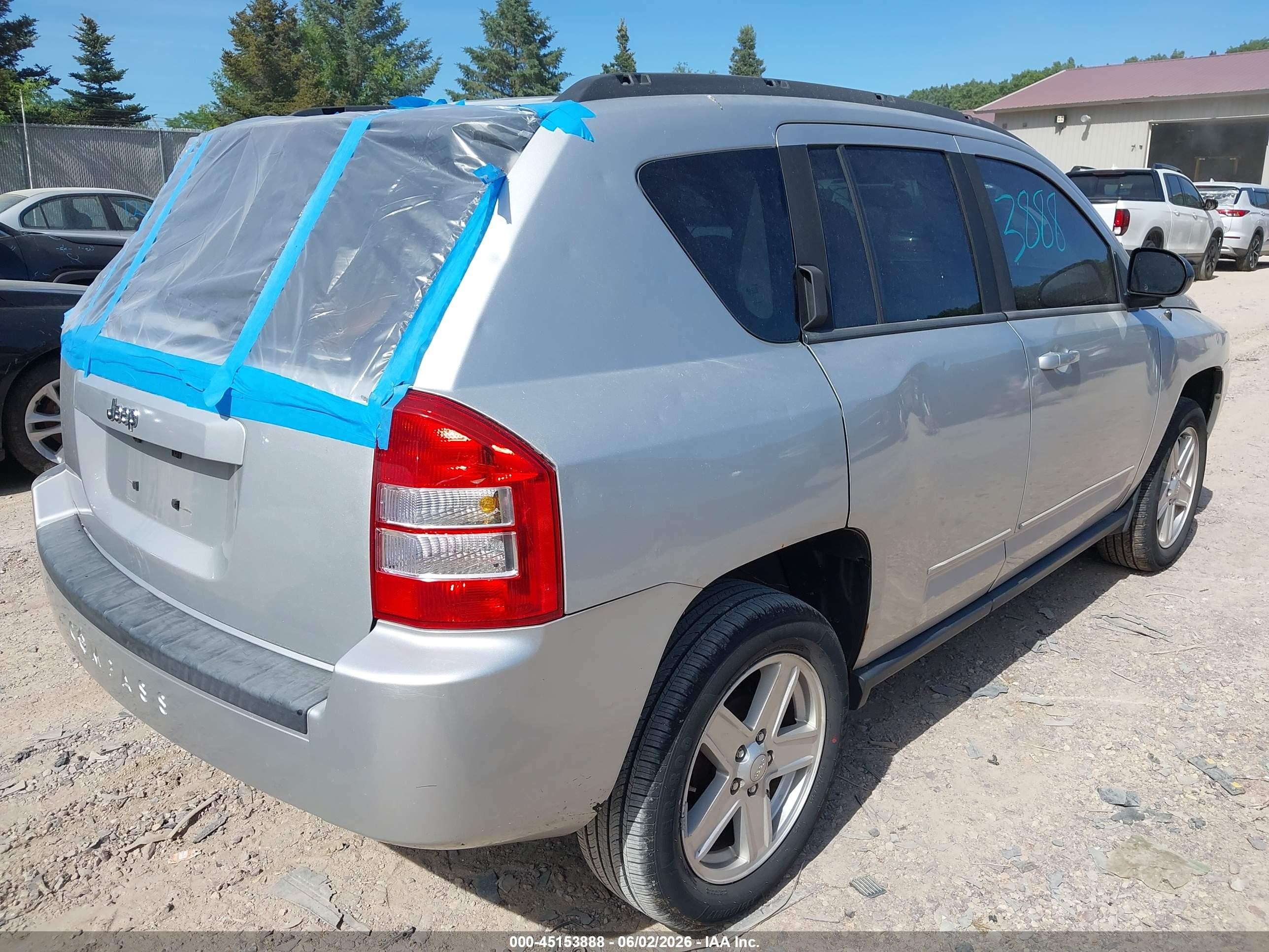 2010 Jeep Compass Sport Silver vin: 1J4NT4FB2AD501456