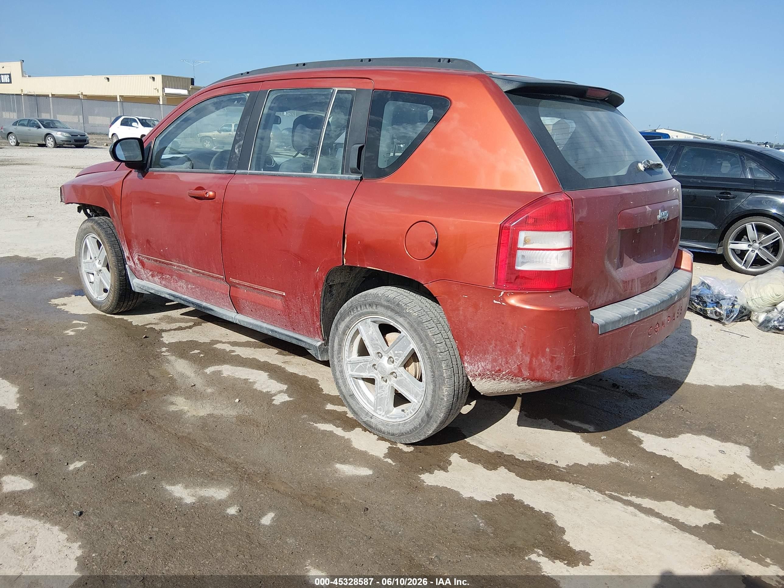 2010 Jeep Compass Sport Orange vin: 1J4NT4FB7AD571258