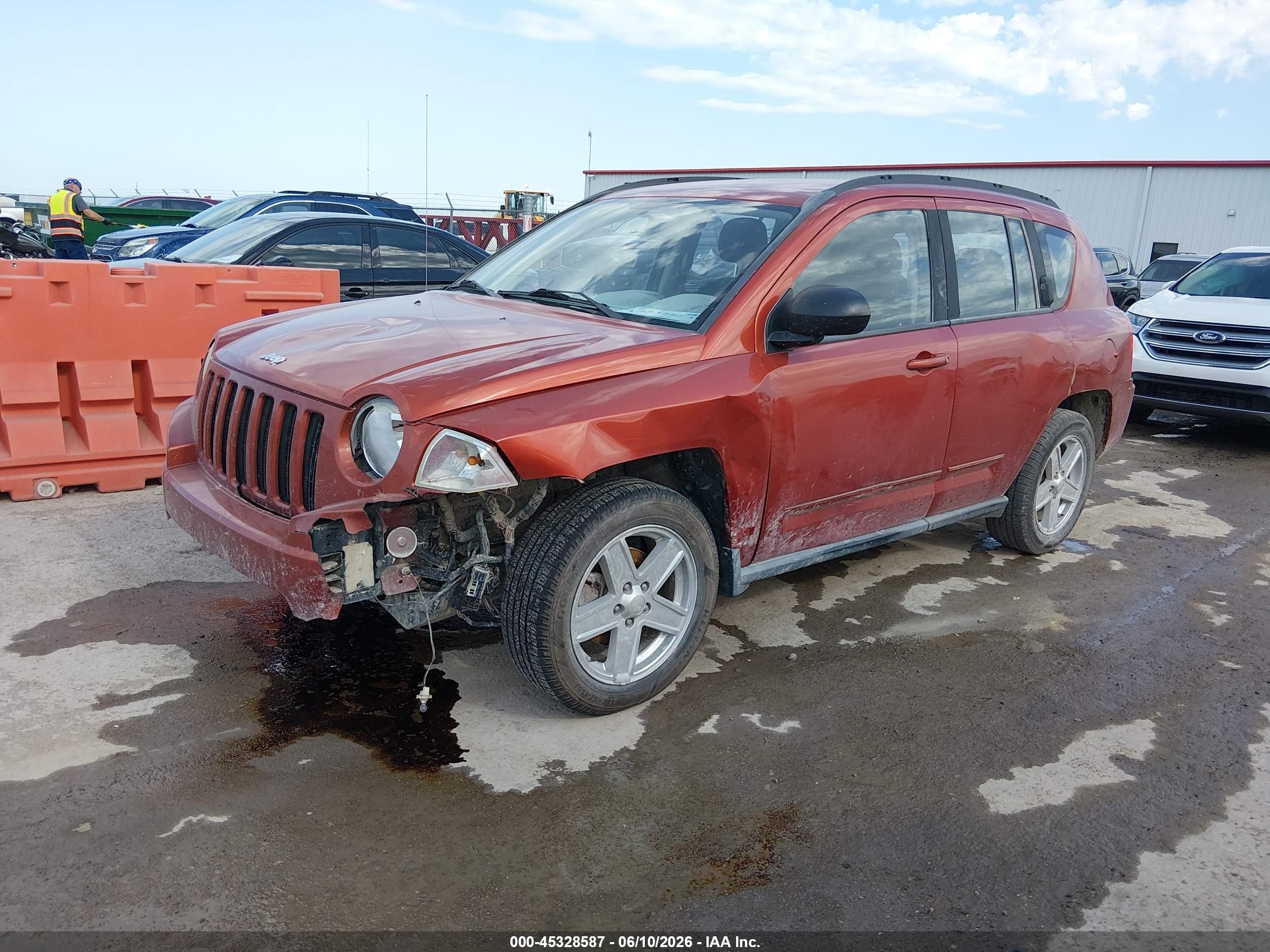 2010 Jeep Compass Sport Orange vin: 1J4NT4FB7AD571258