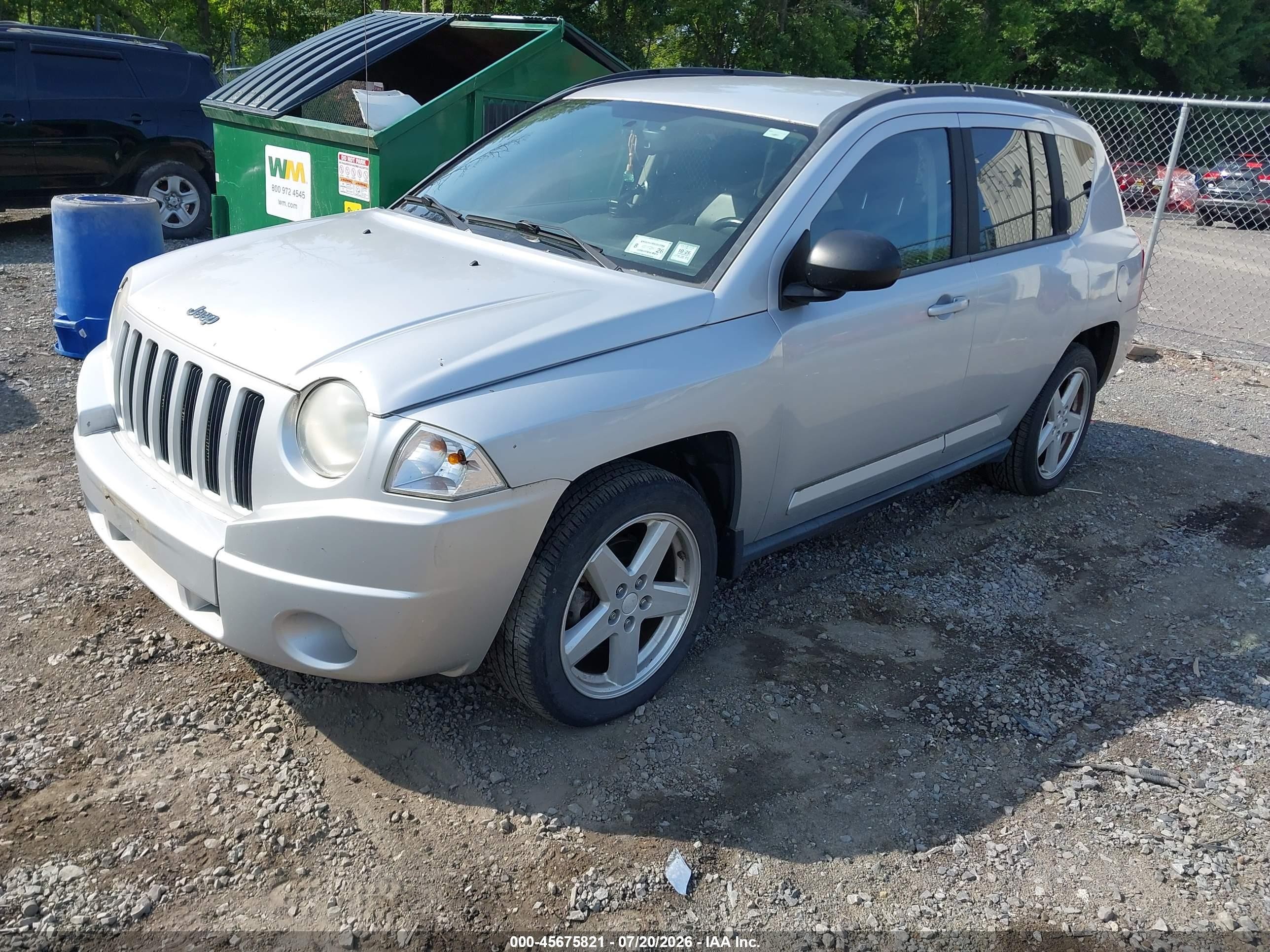 2010 Jeep Compass Limited Silver vin: 1J4NT5FB1AD526659