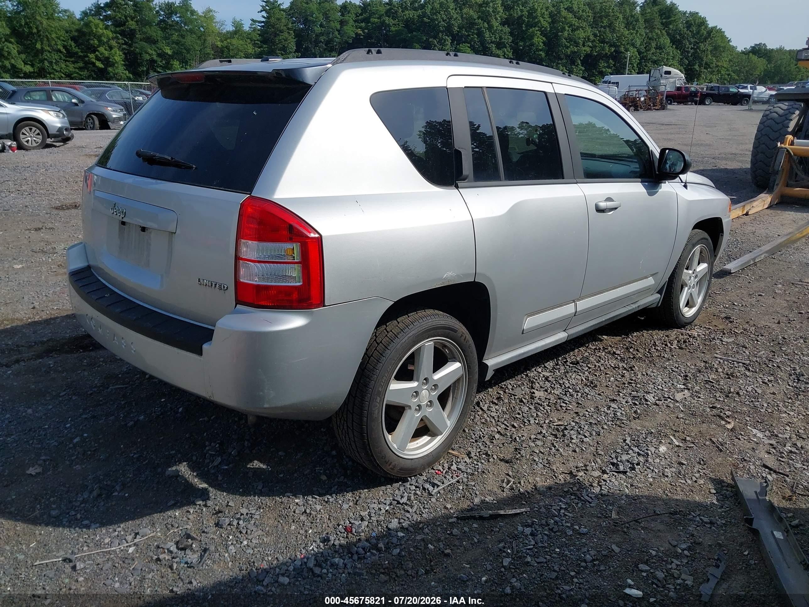 2010 Jeep Compass Limited Silver vin: 1J4NT5FB1AD526659