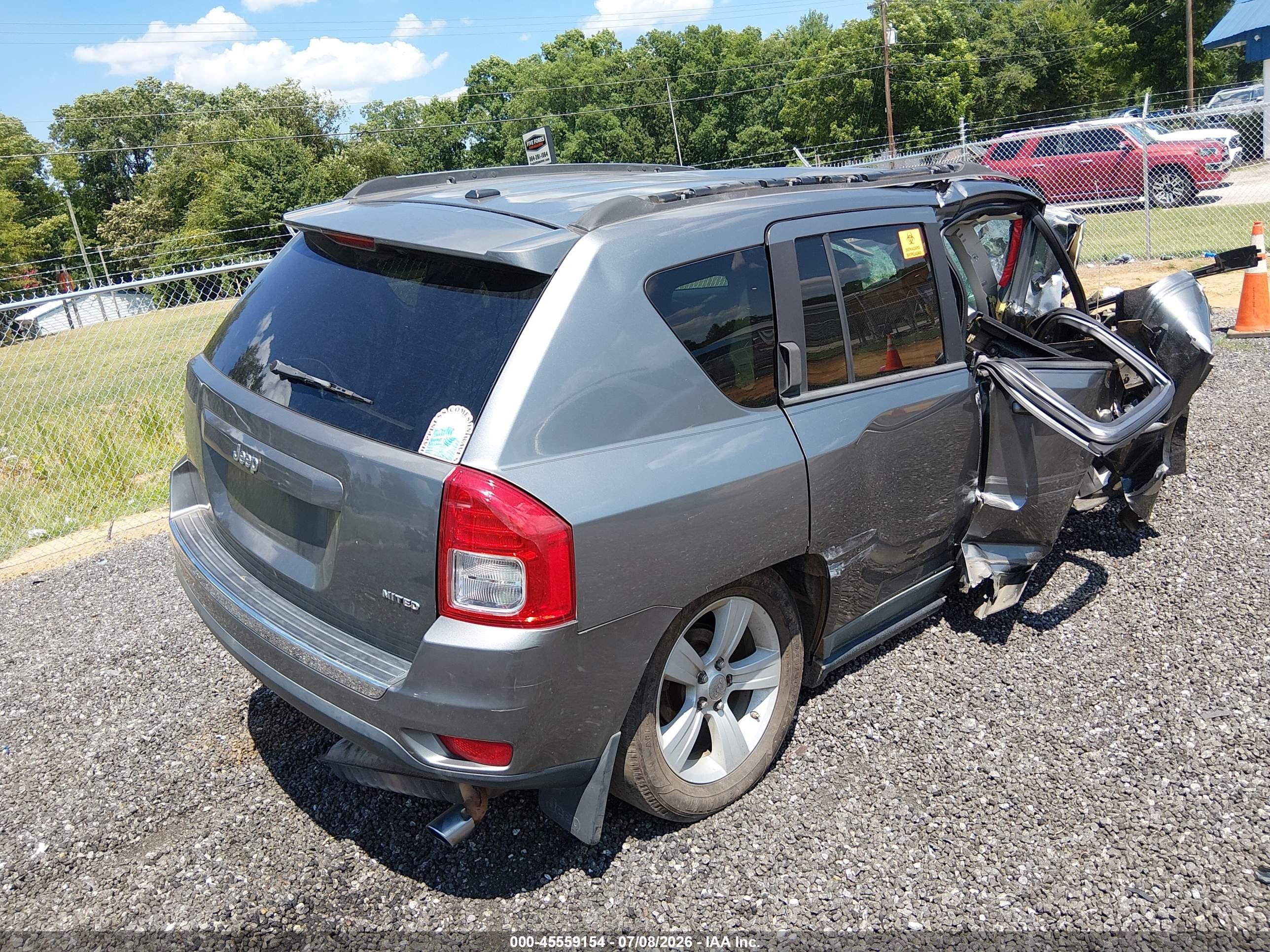 2011 Jeep Compass Limited Gray vin: 1J4NT5FB7BD287524