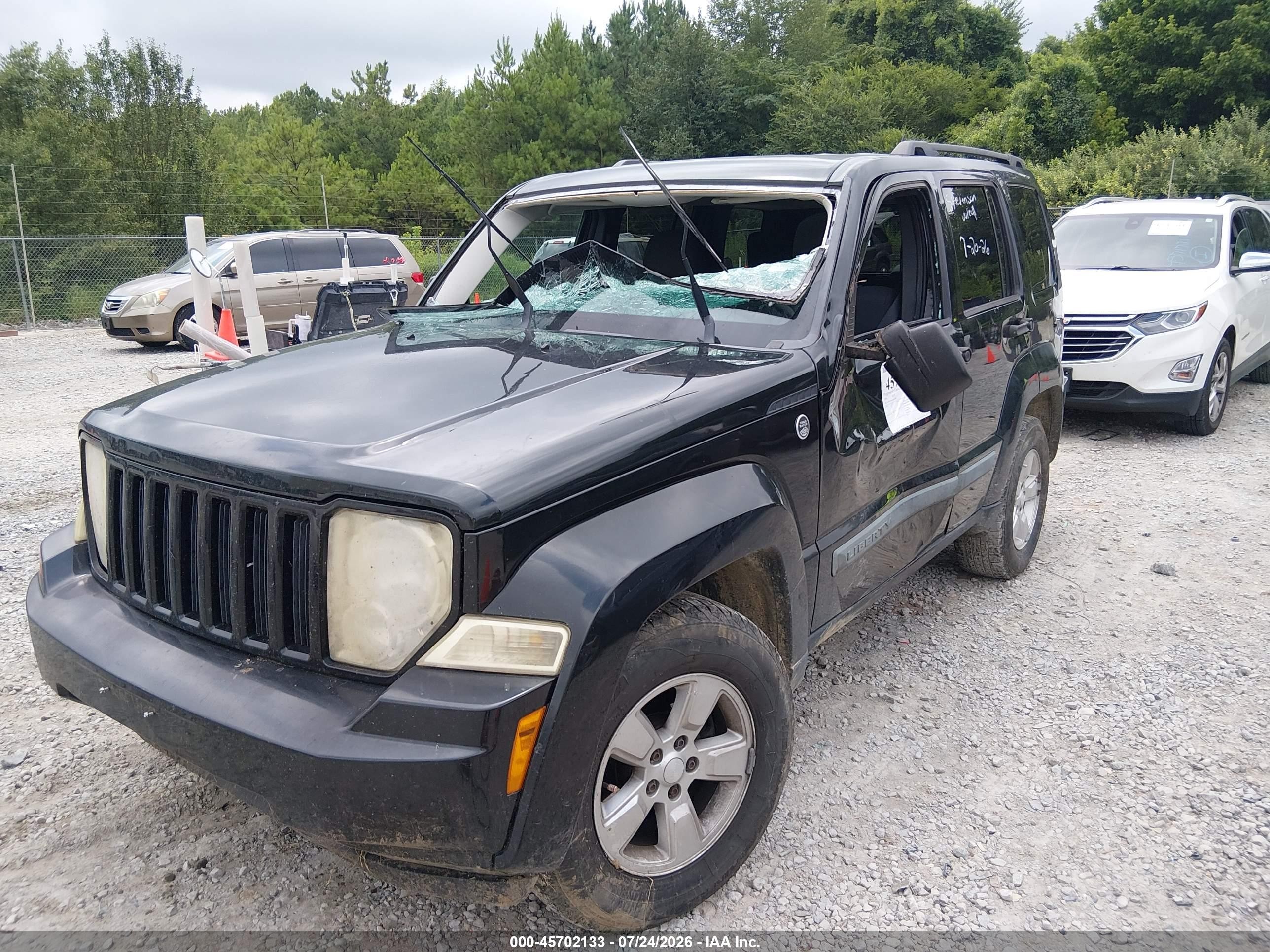 2010 Jeep Liberty Sport Black vin: 1J4PN2GK0AW102703