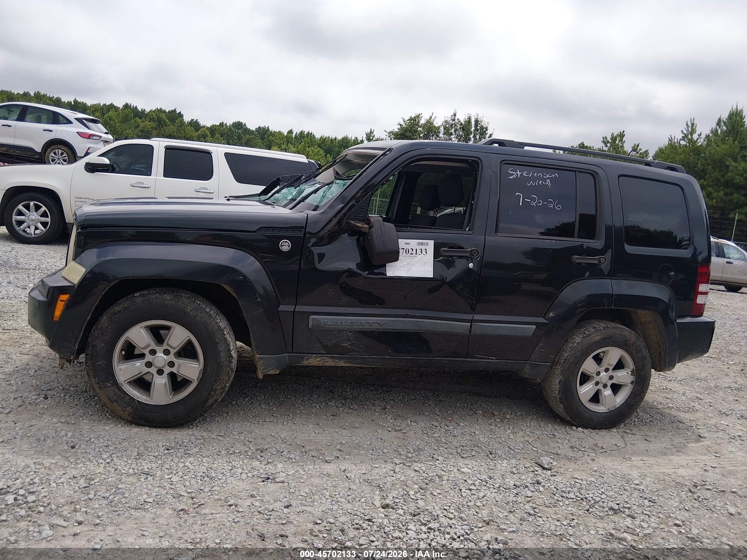 2010 Jeep Liberty Sport Black vin: 1J4PN2GK0AW102703