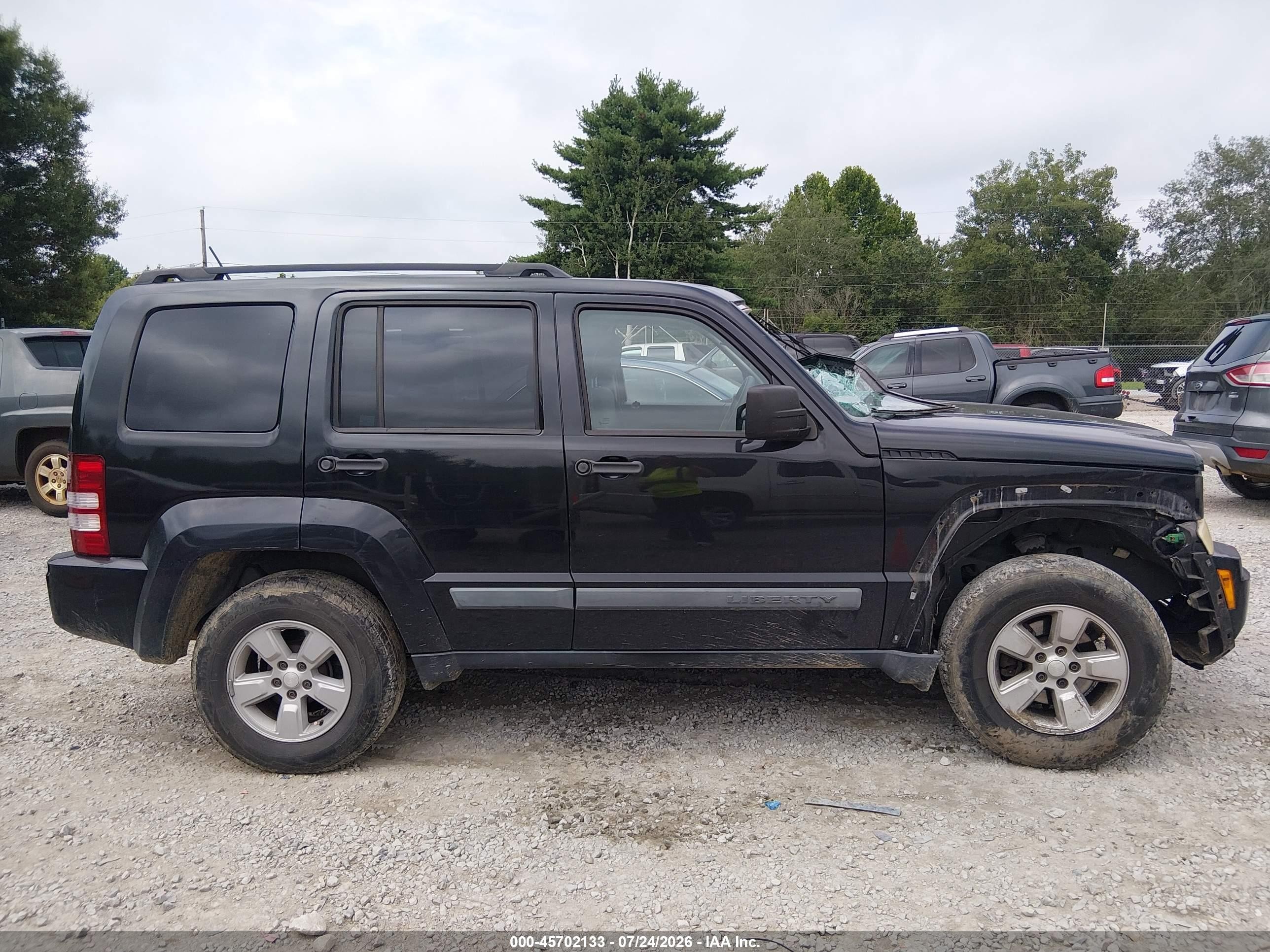 2010 Jeep Liberty Sport Black vin: 1J4PN2GK0AW102703