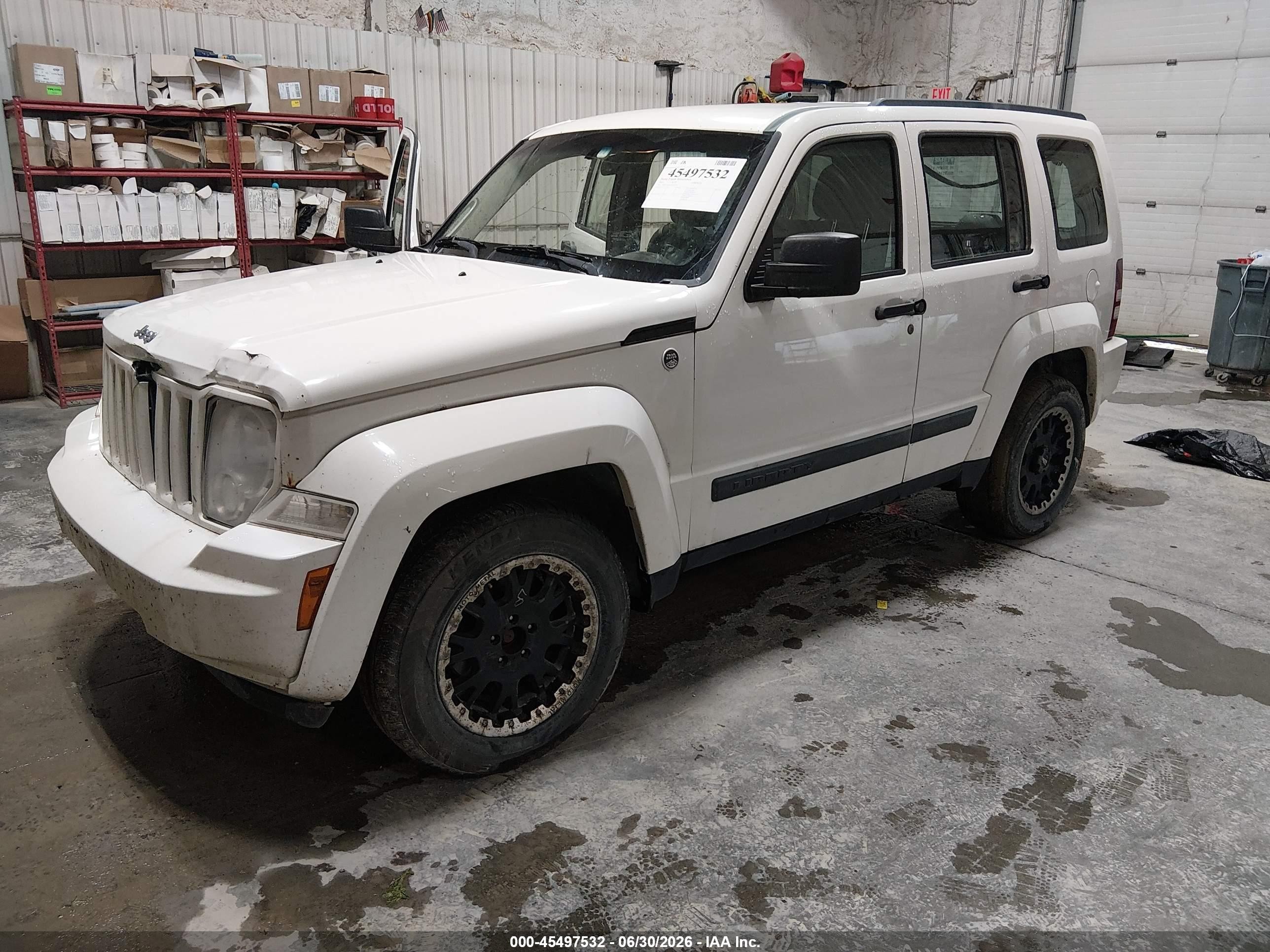 2010 Jeep Liberty Sport White vin: 1J4PN2GK0AW105942