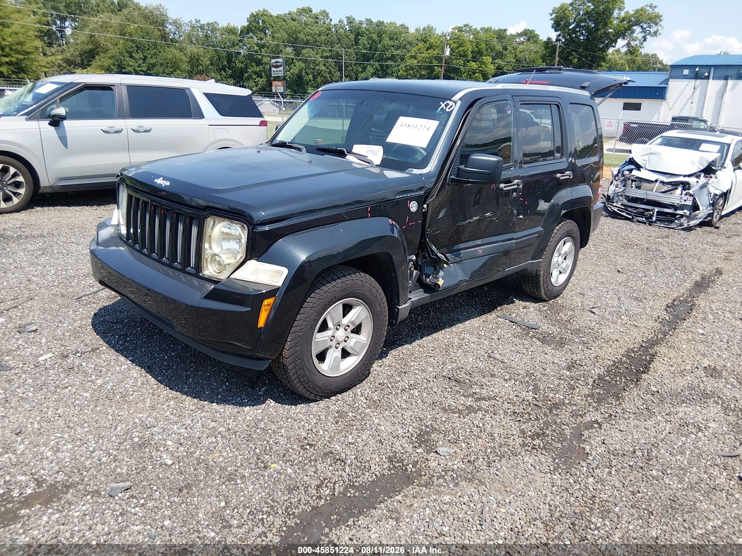 2010 Jeep Liberty Sport Черный vin: 1J4PN2GK0AW178891