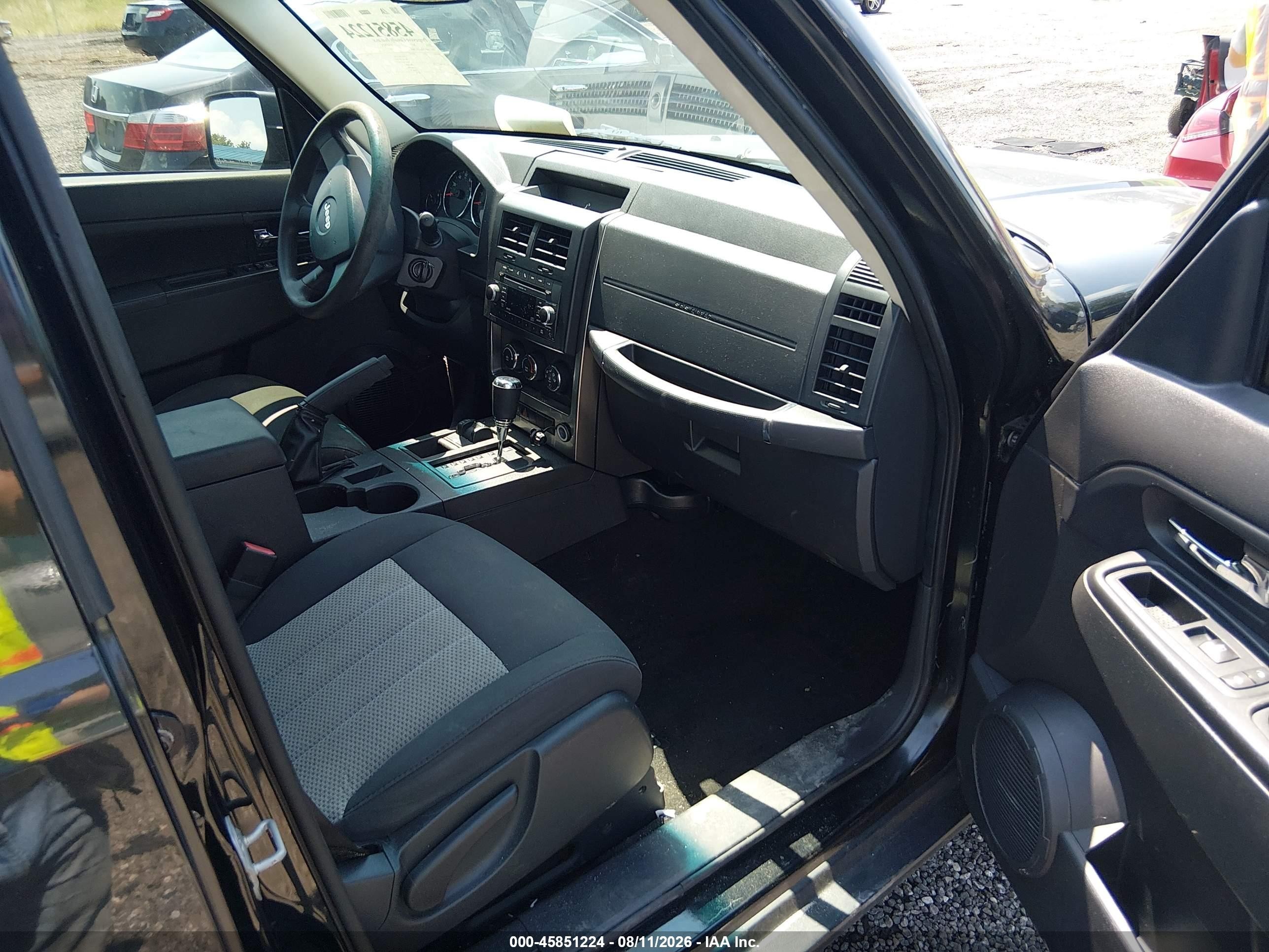 2010 Jeep Liberty Sport Черный vin: 1J4PN2GK0AW178891