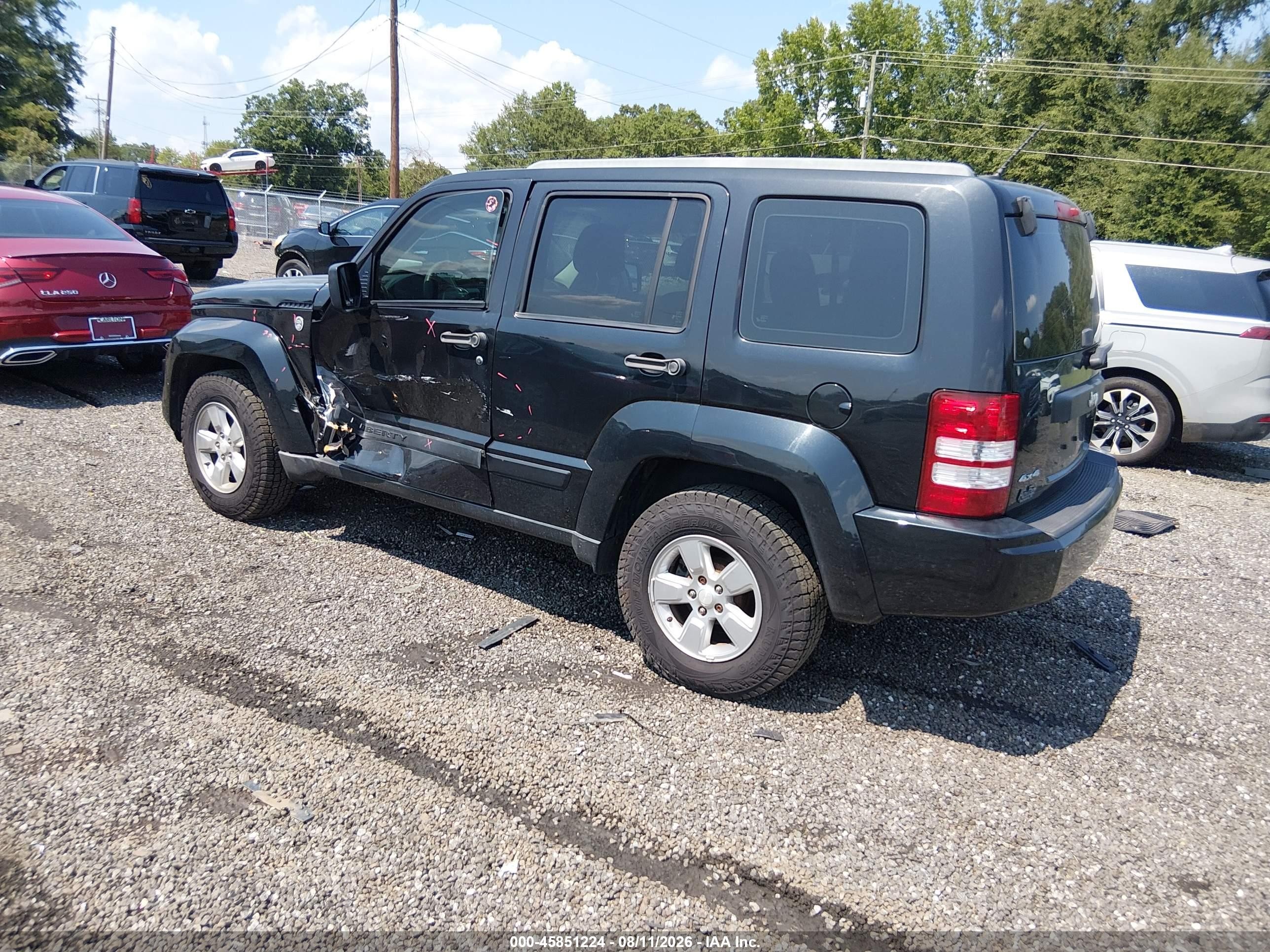 2010 Jeep Liberty Sport Черный vin: 1J4PN2GK0AW178891