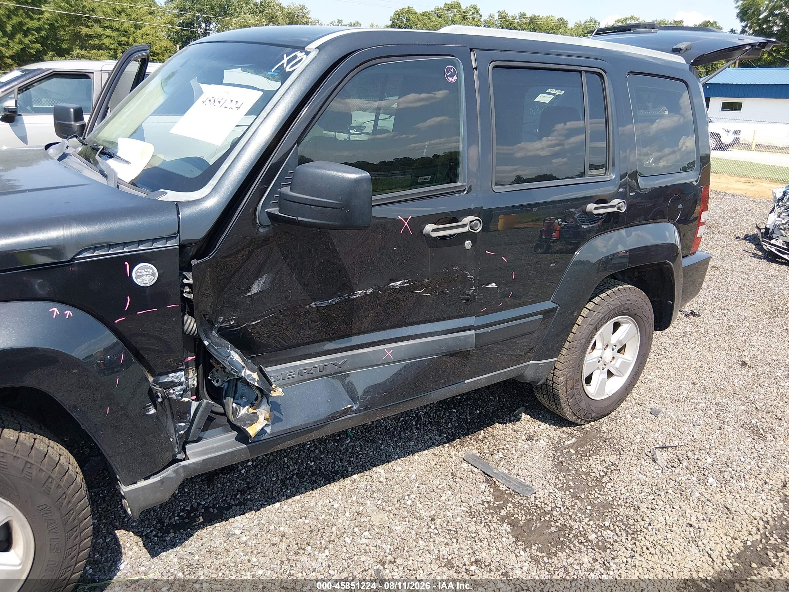 2010 Jeep Liberty Sport Черный vin: 1J4PN2GK0AW178891