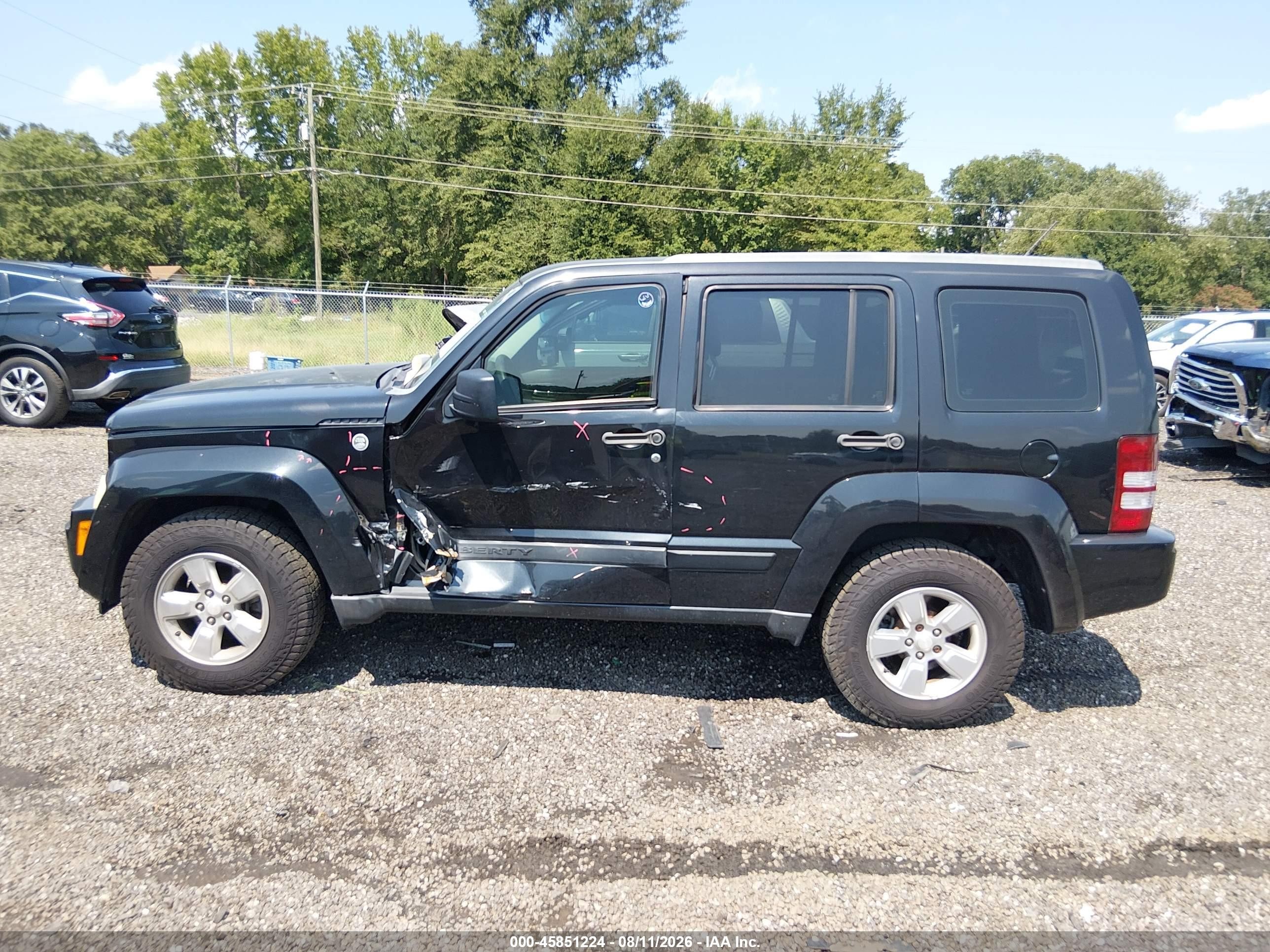 2010 Jeep Liberty Sport Черный vin: 1J4PN2GK0AW178891