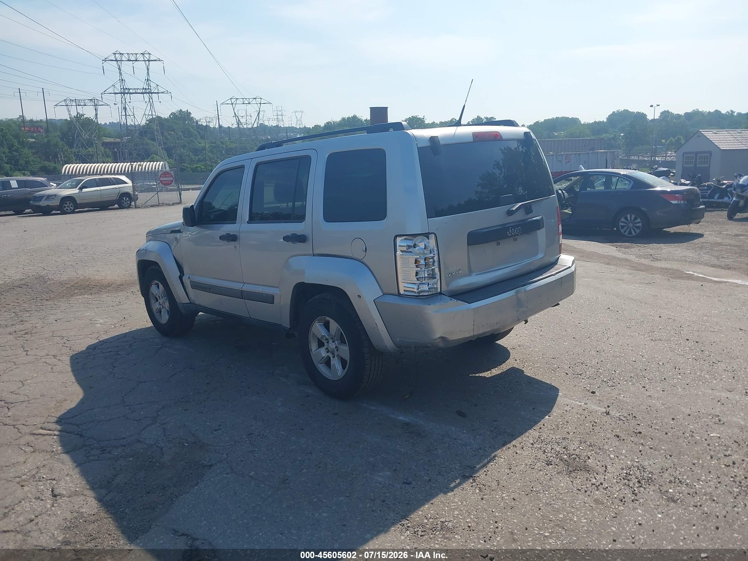 2011 Jeep Liberty Sport Серебряный vin: 1J4PN2GK0BW529705
