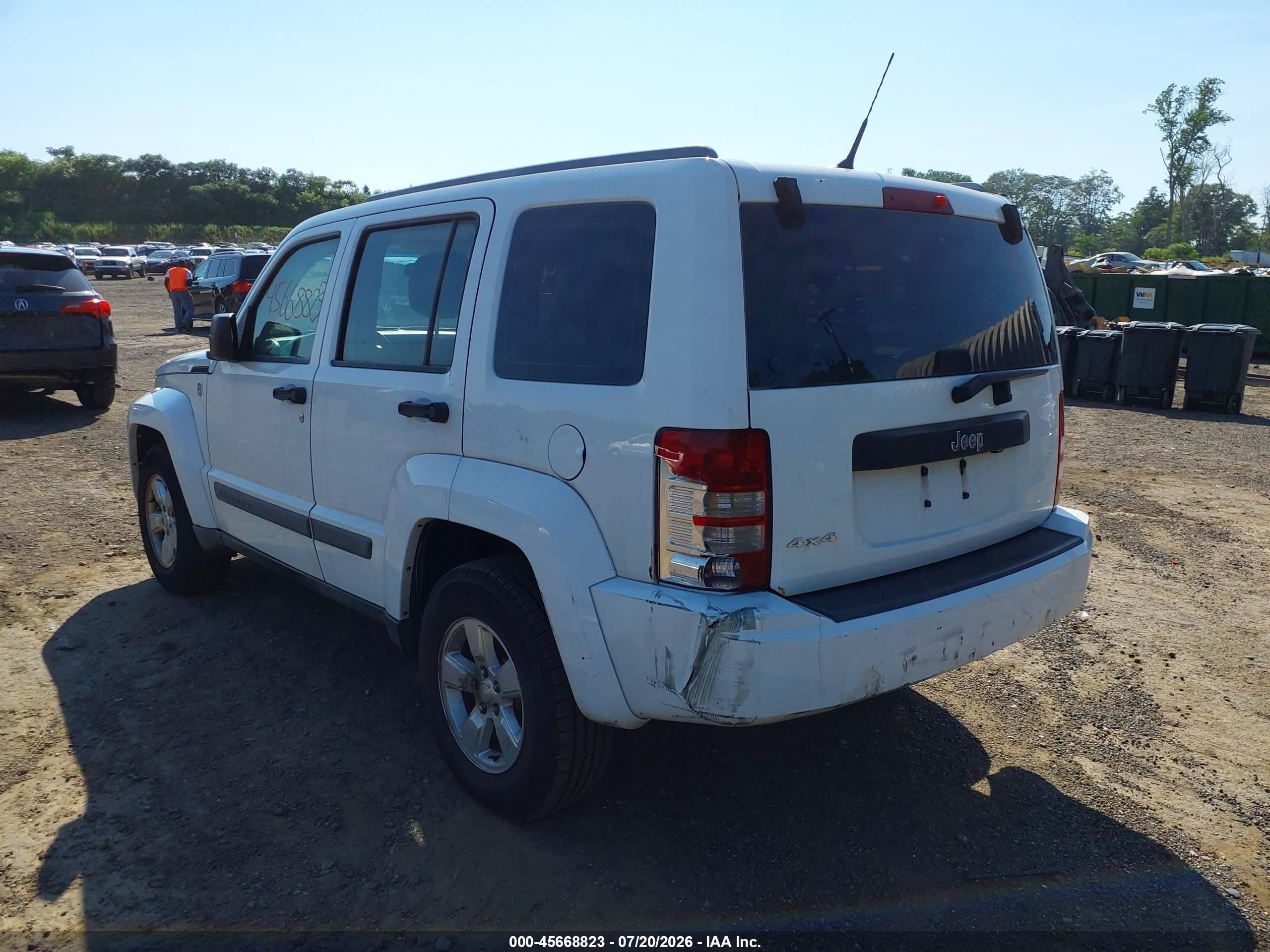 2011 Jeep Liberty Sport White vin: 1J4PN2GK0BW566883
