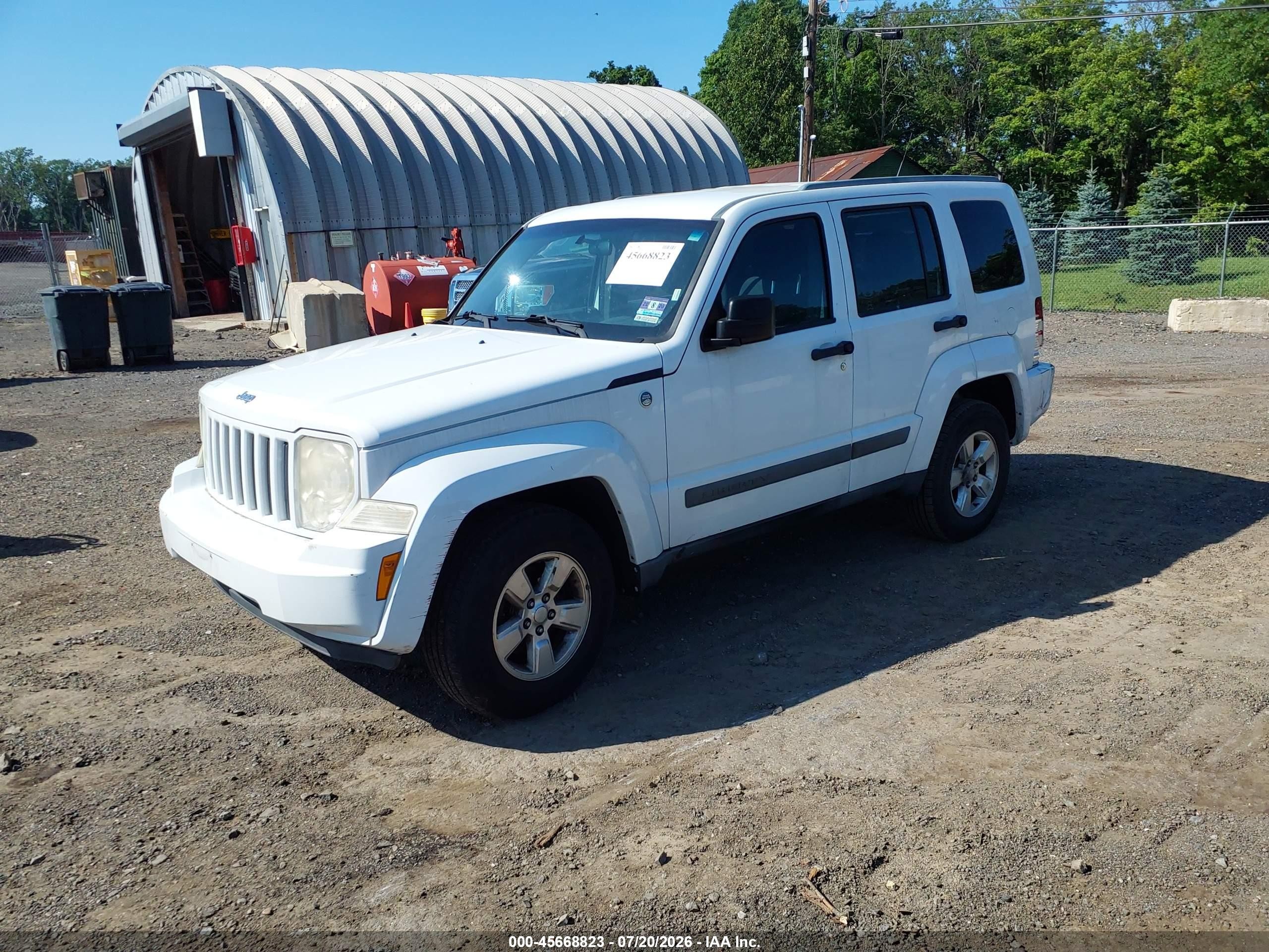 2011 Jeep Liberty Sport White vin: 1J4PN2GK0BW566883
