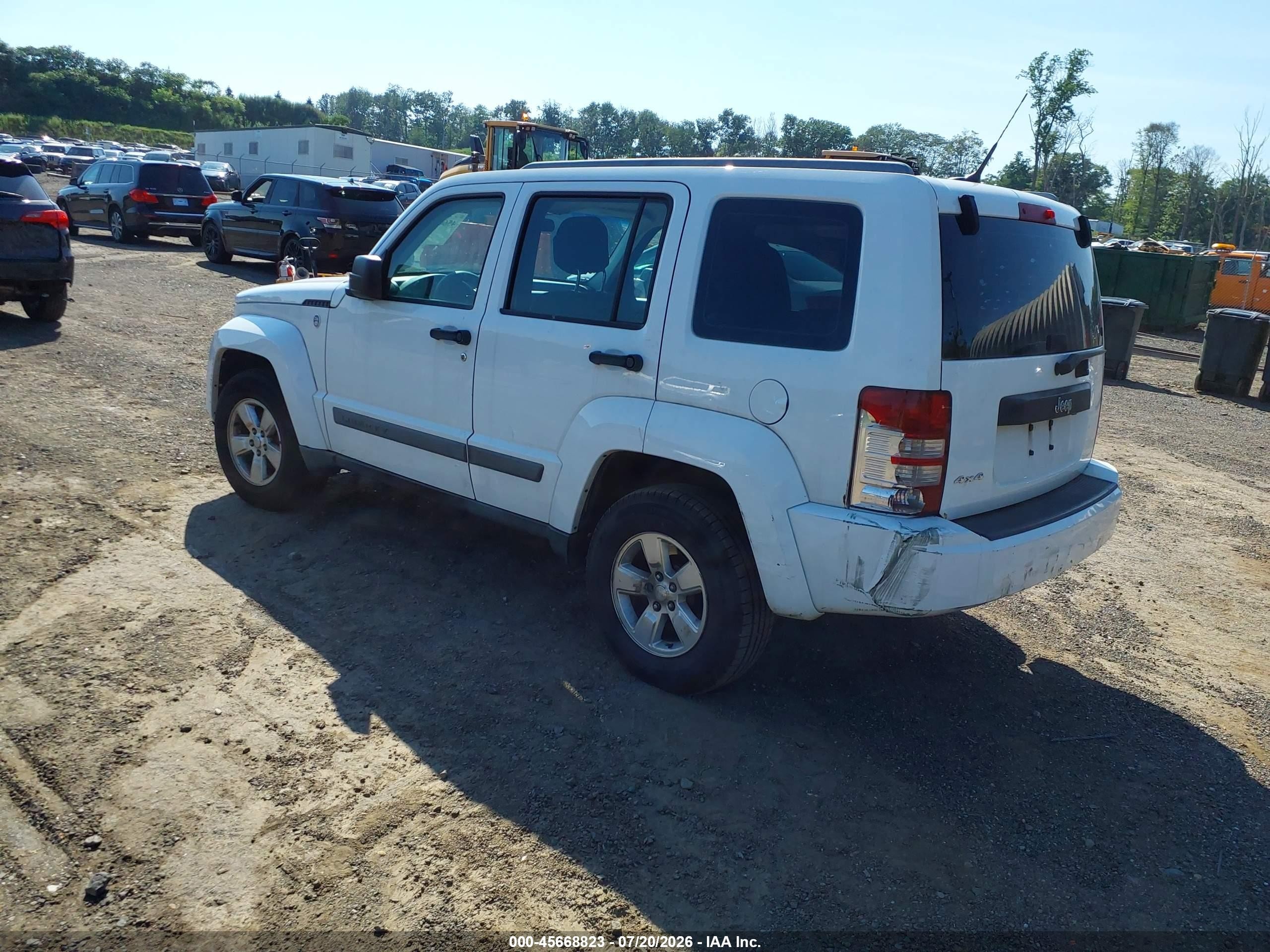 2011 Jeep Liberty Sport White vin: 1J4PN2GK0BW566883