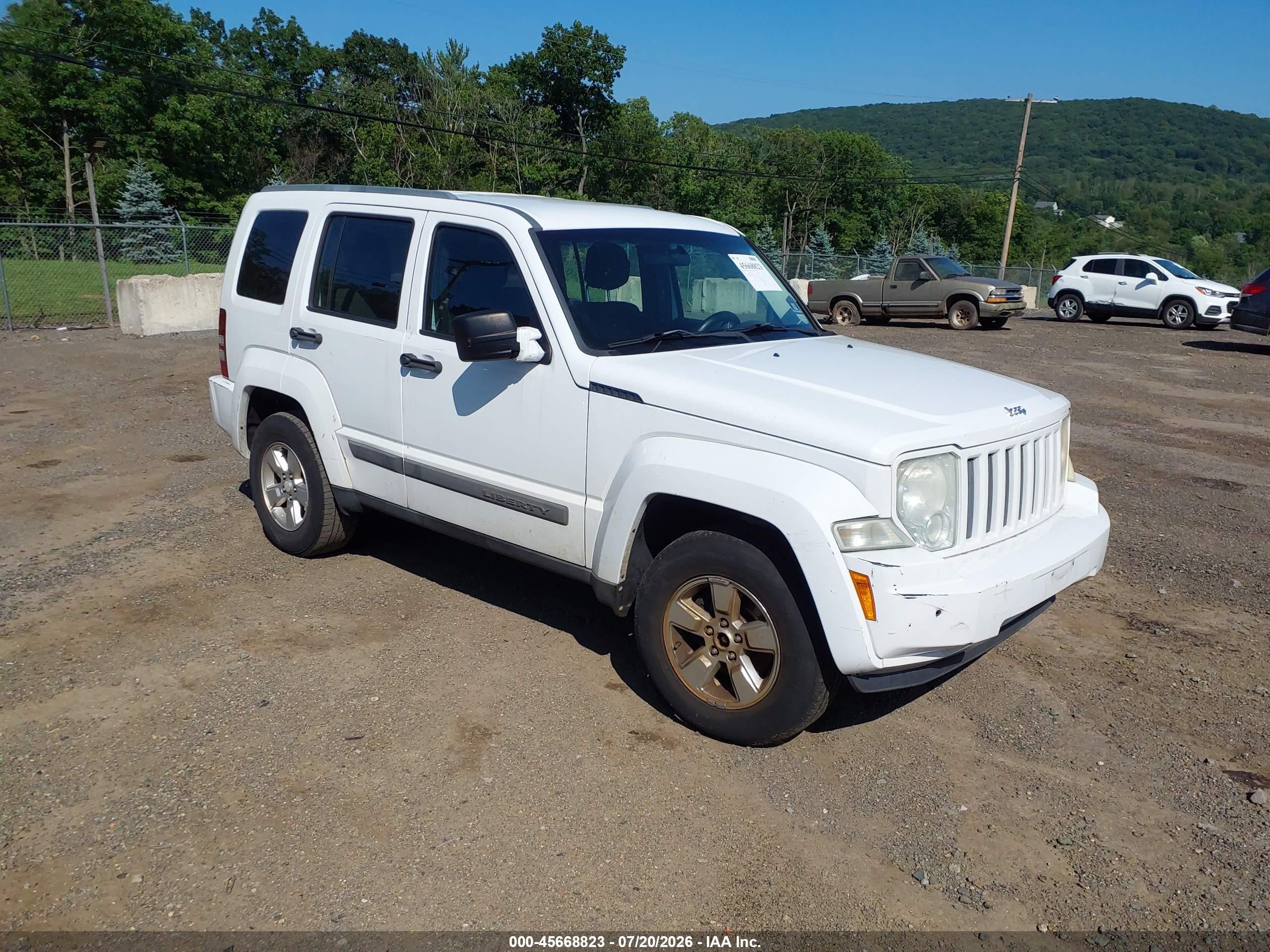 2011 Jeep Liberty Sport White vin: 1J4PN2GK0BW566883