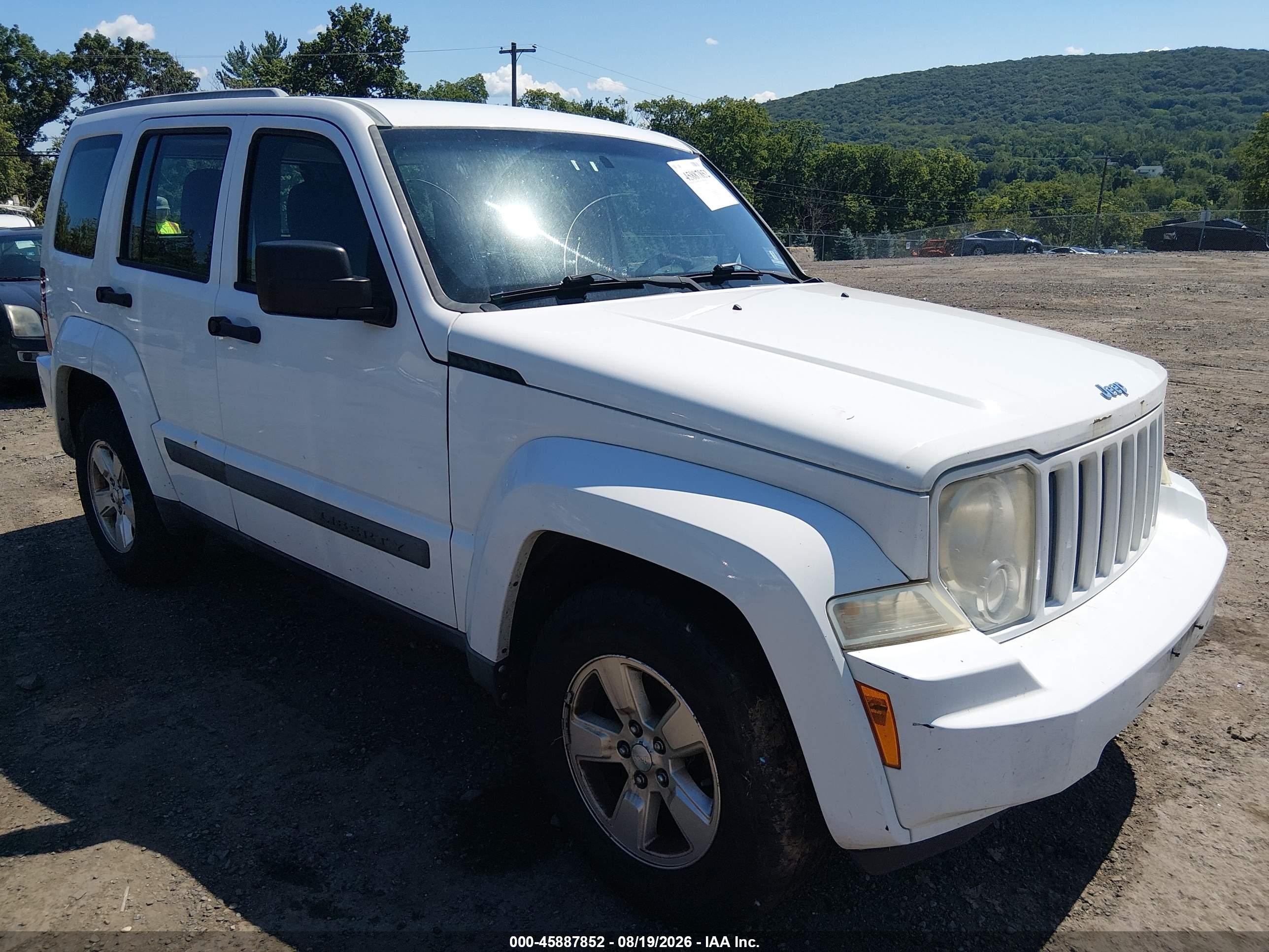 2011 Jeep Liberty Sport White vin: 1J4PN2GK1BW575267