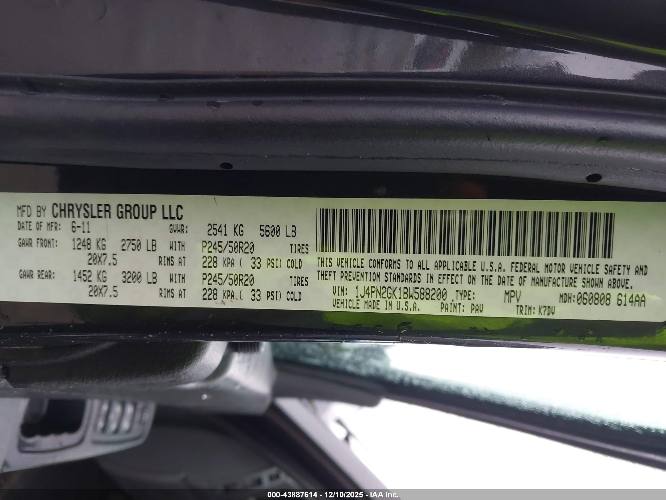 2011 Jeep Liberty Sport Gray vin: 1J4PN2GK1BW588200